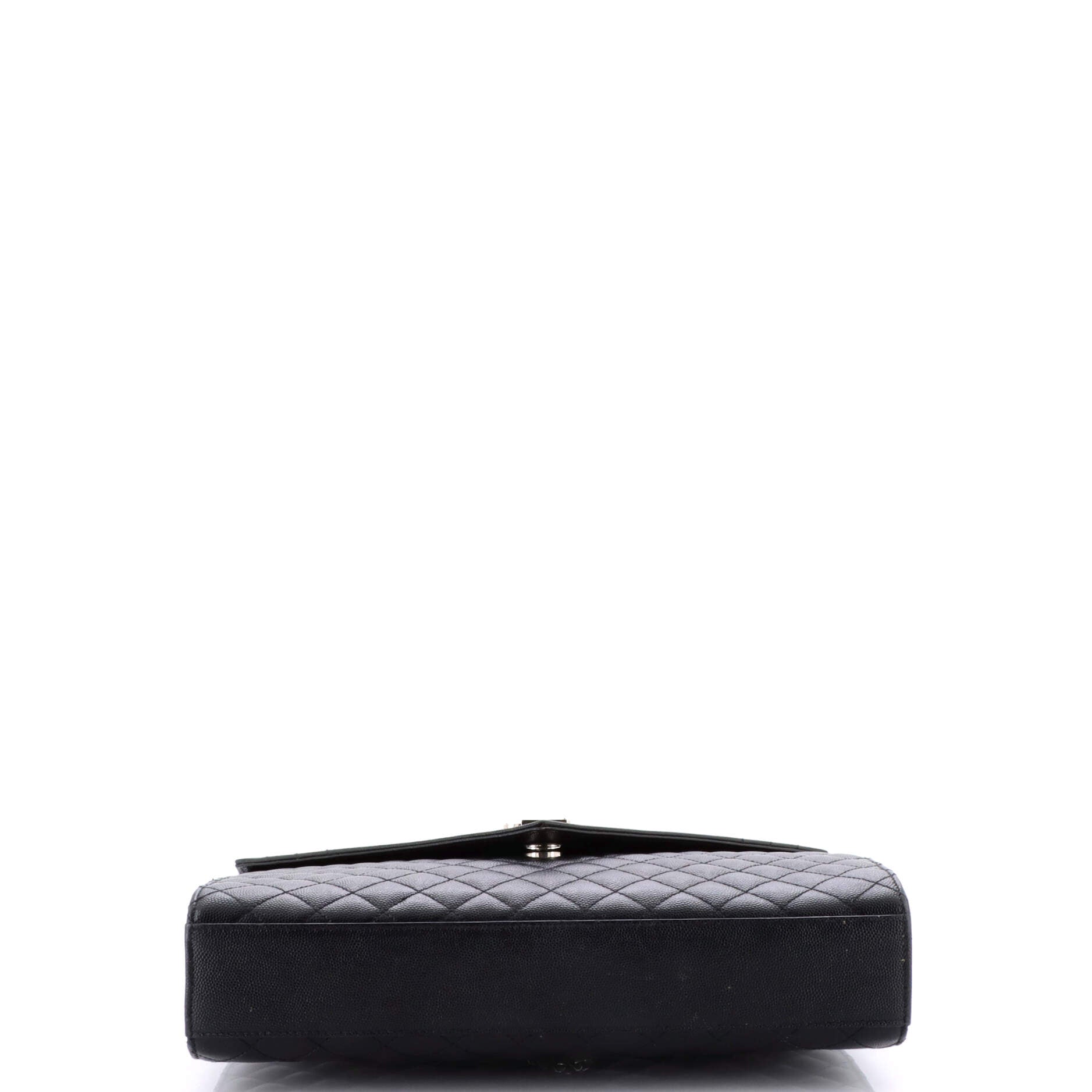 Classic Monogram Envelope Satchel Mixed Matelasse Leather Large