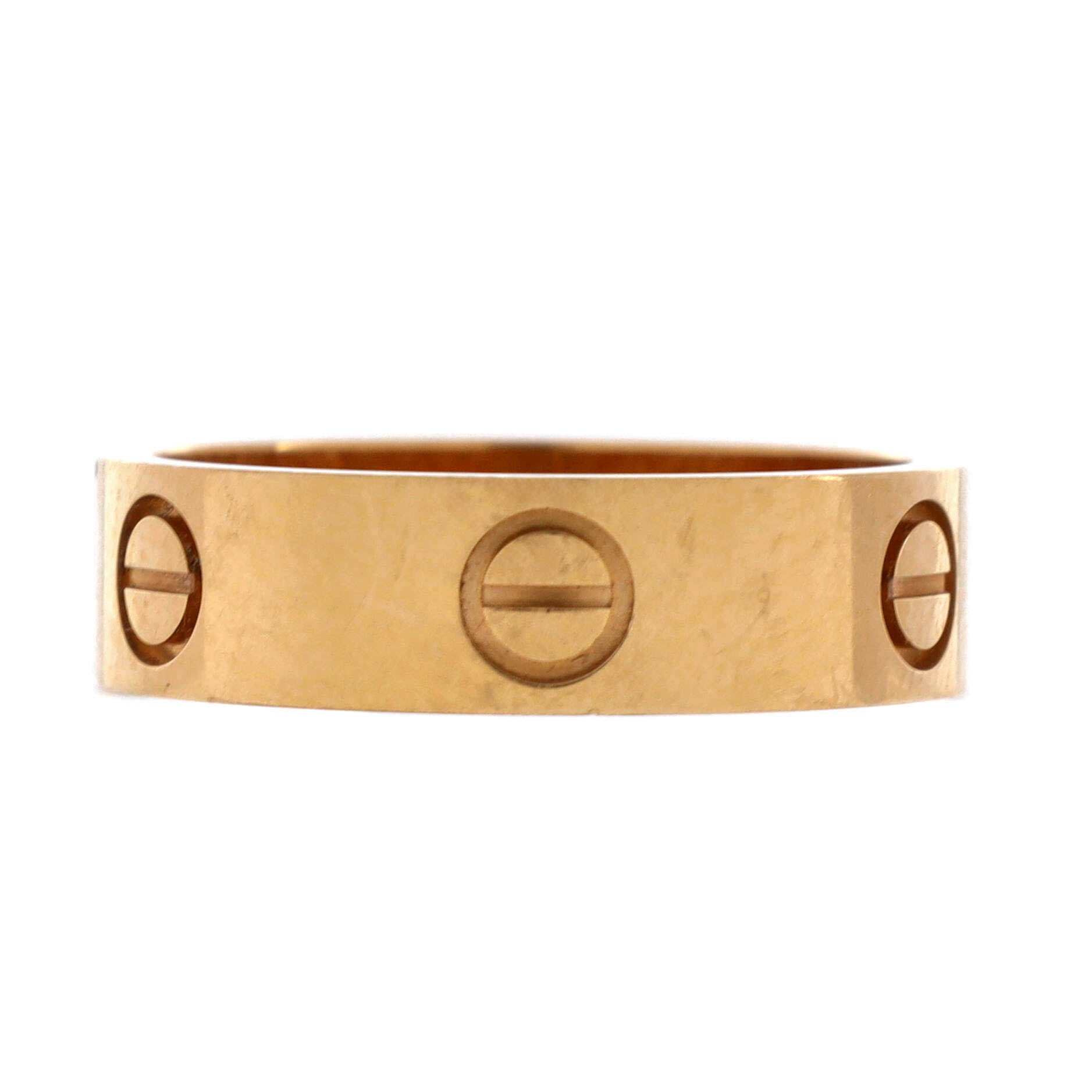 Love Band Ring 18K Yellow Gold