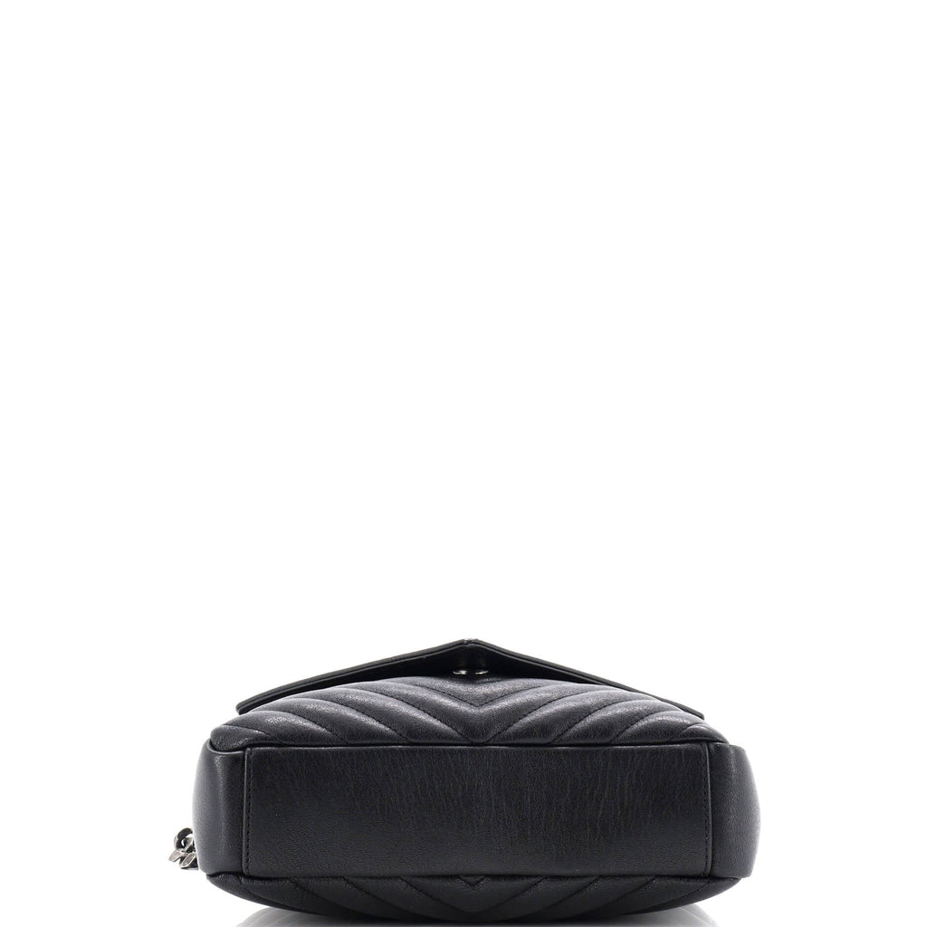 Classic Monogram College Bag Matelasse Chevron Leather Medium