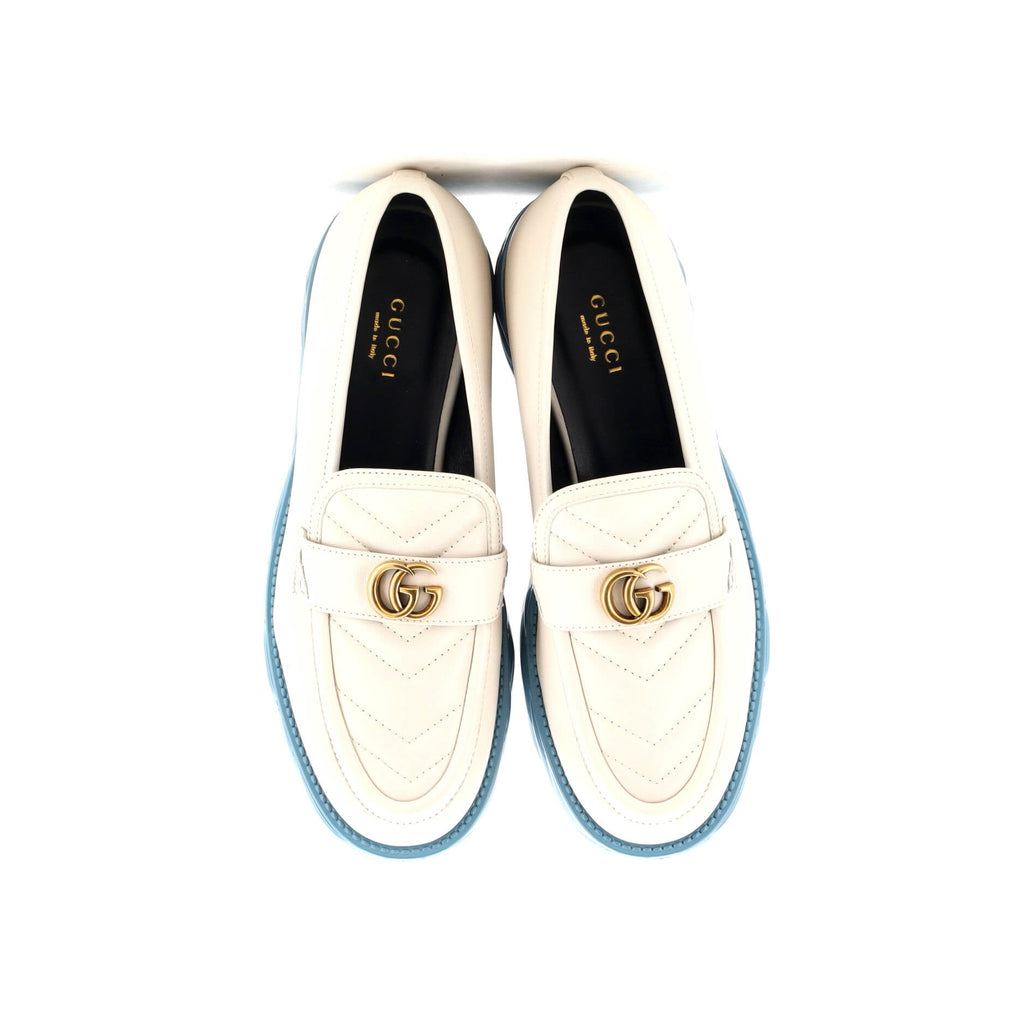 Women's GG Marmont Platform Loafers Matelasse Leather