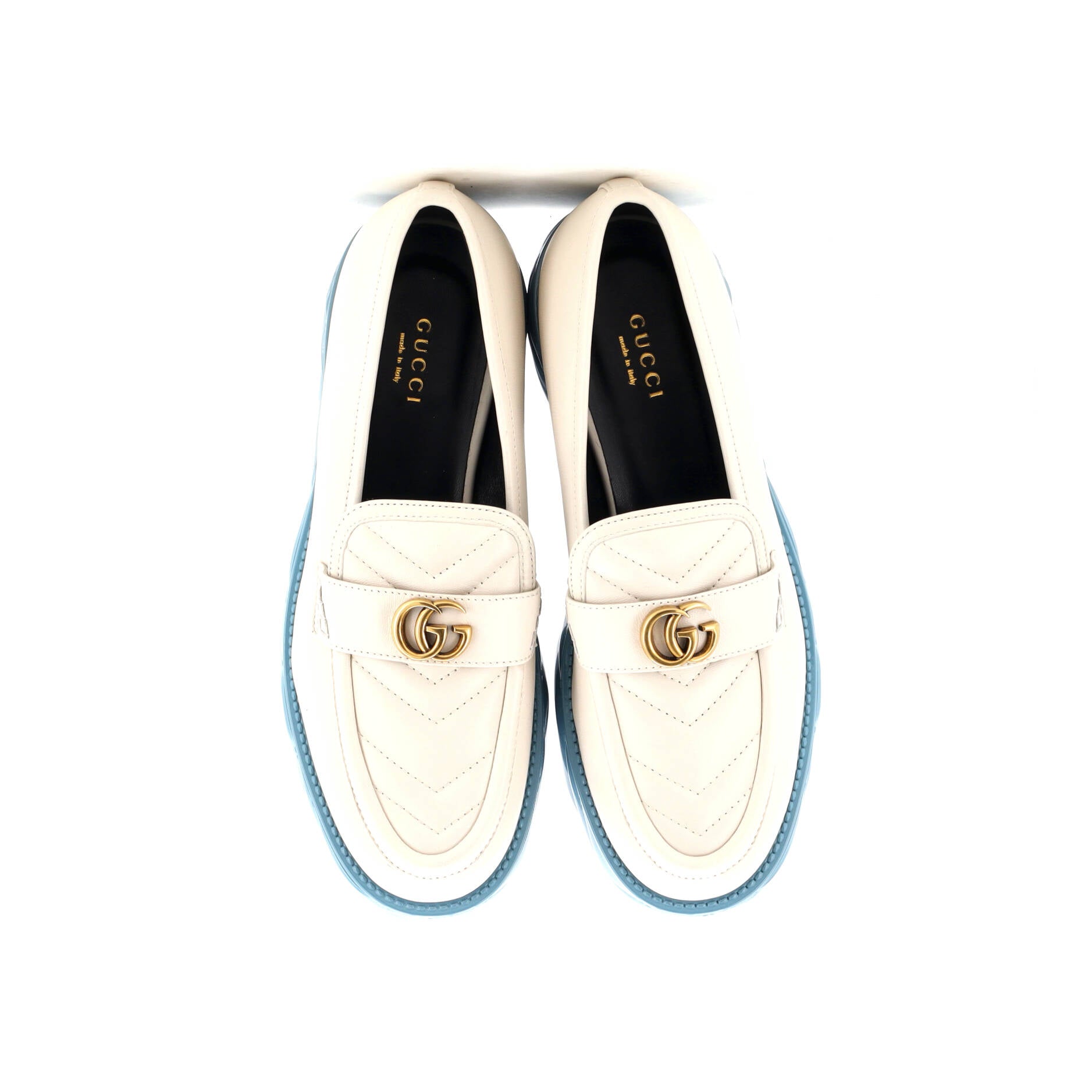 Women's GG Marmont Platform Loafers Matelasse Leather