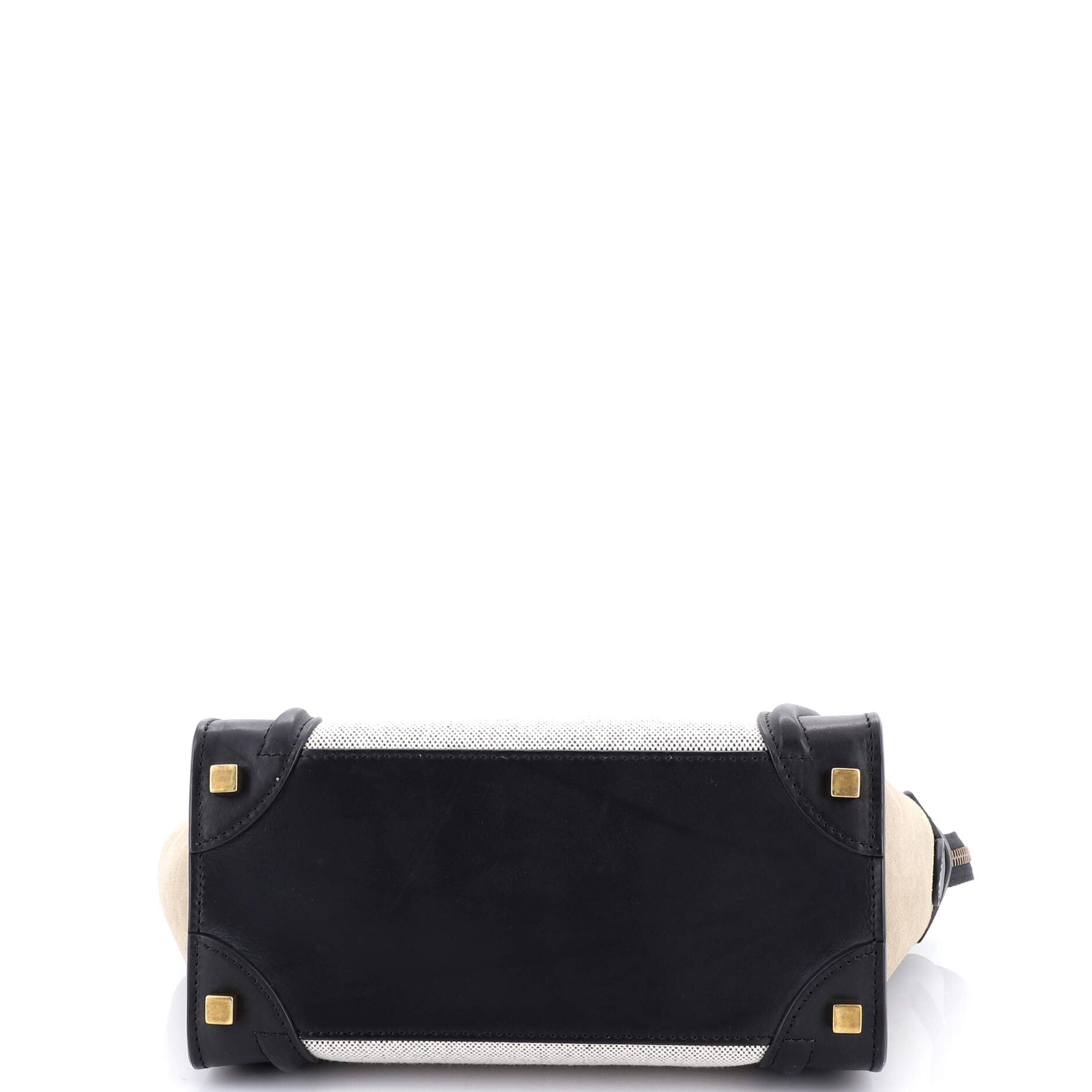 Luggage Bag Canvas and Leather Mini