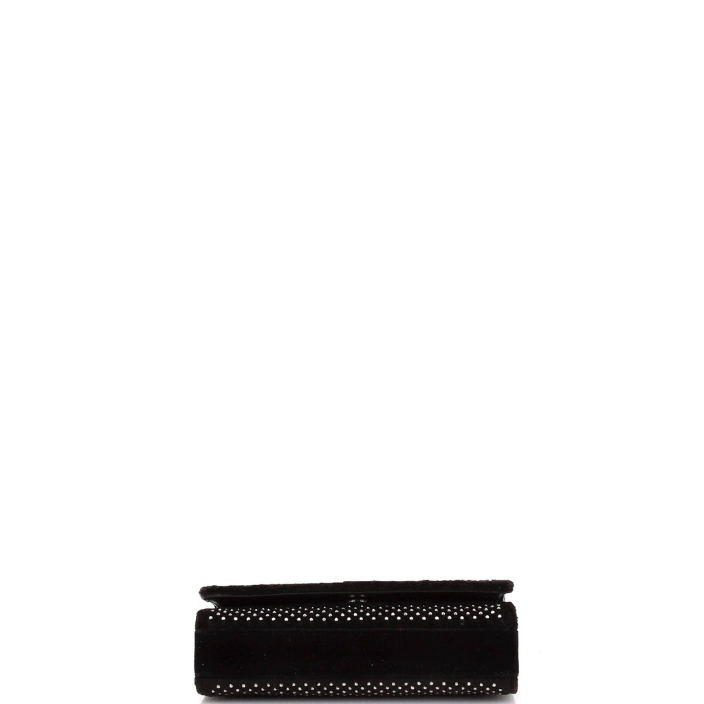Classic Monogram Crossbody Bag Embellished Velvet Medium