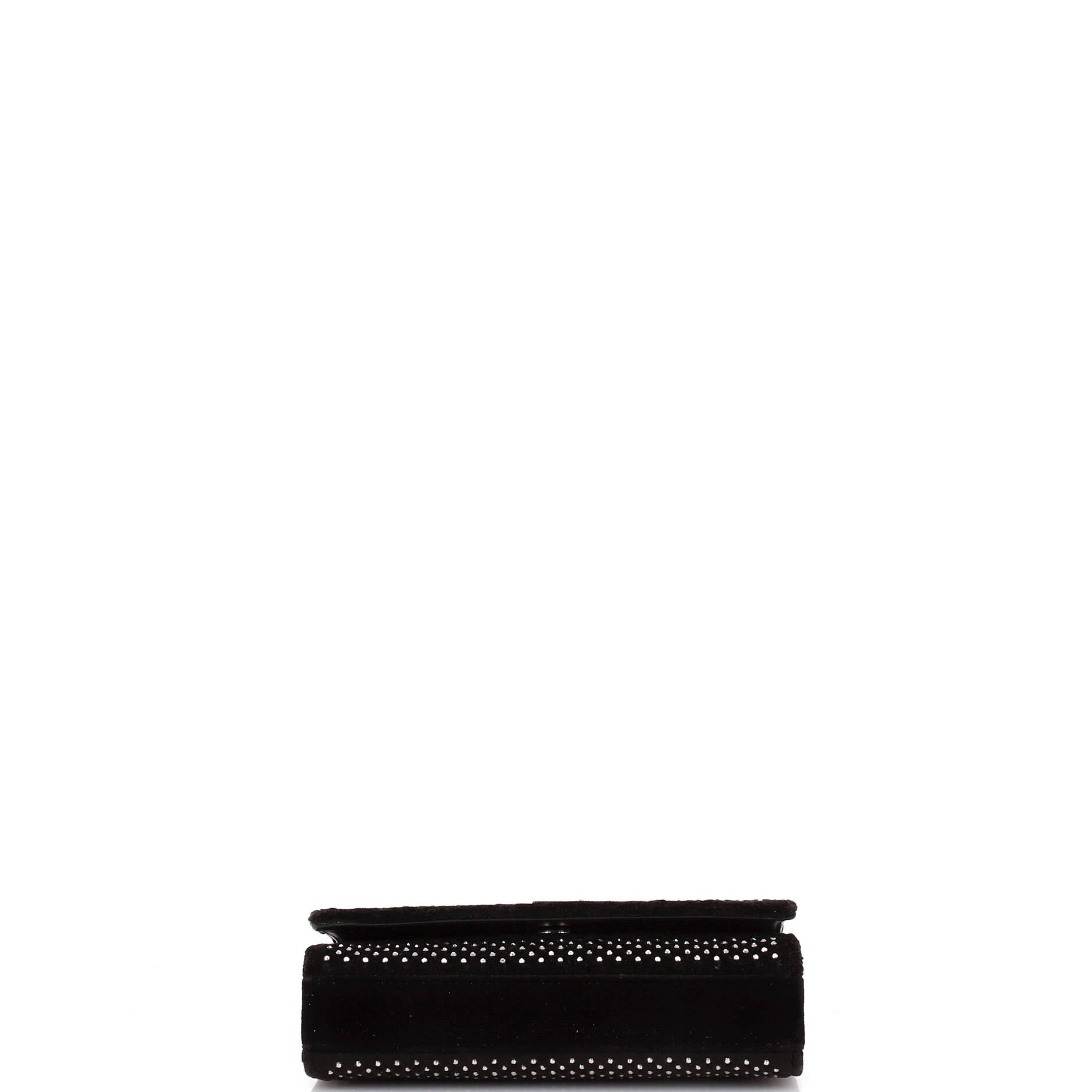 Classic Monogram Crossbody Bag Embellished Velvet Medium