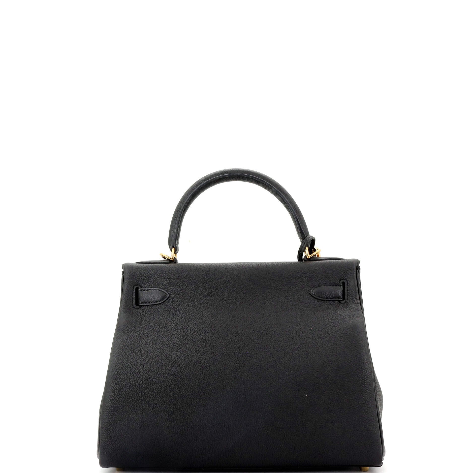 Kelly Handbag Noir Togo with Gold Hardware 28