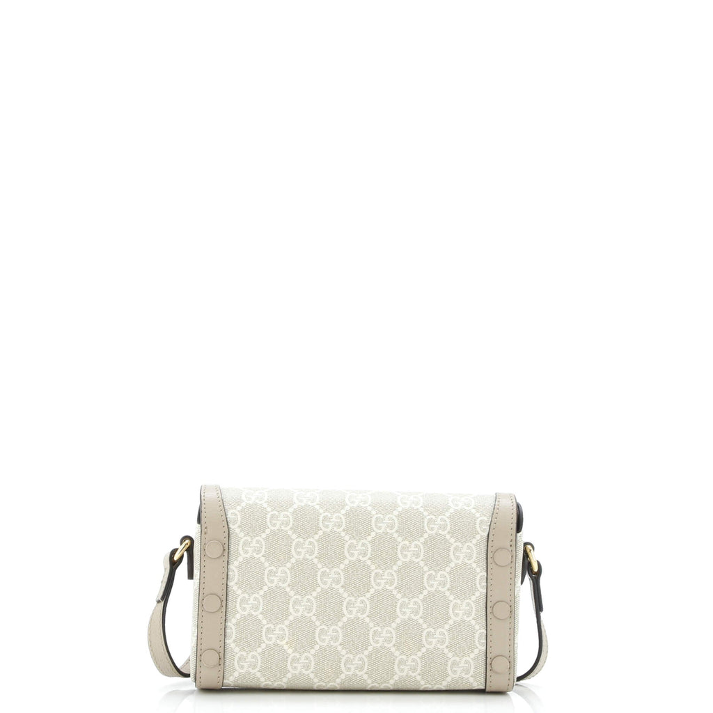 Horsebit 1955 Flap Crossbody Bag GG Coated Canvas Mini