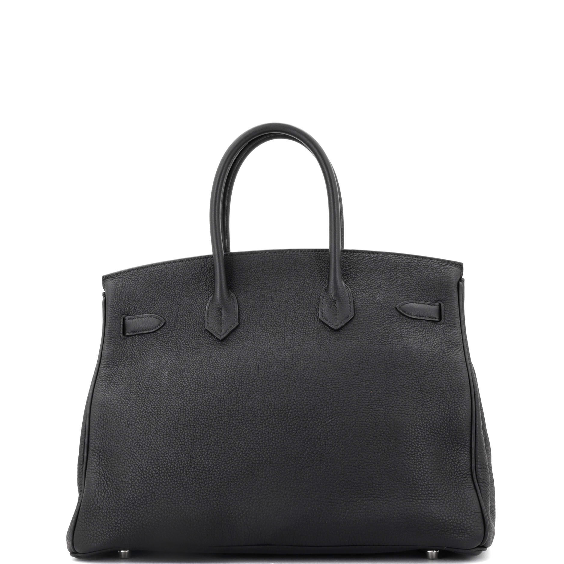 Birkin Handbag Noir Togo with Palladium Hardware 35