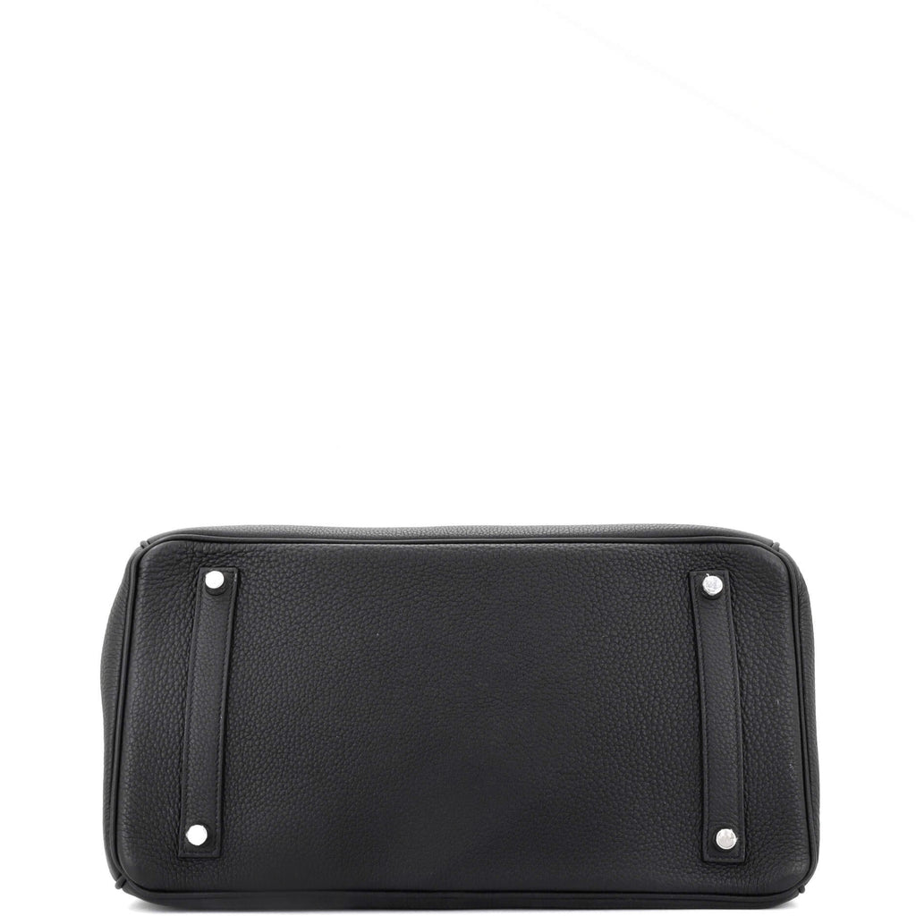 Birkin Handbag Noir Togo with Palladium Hardware 35
