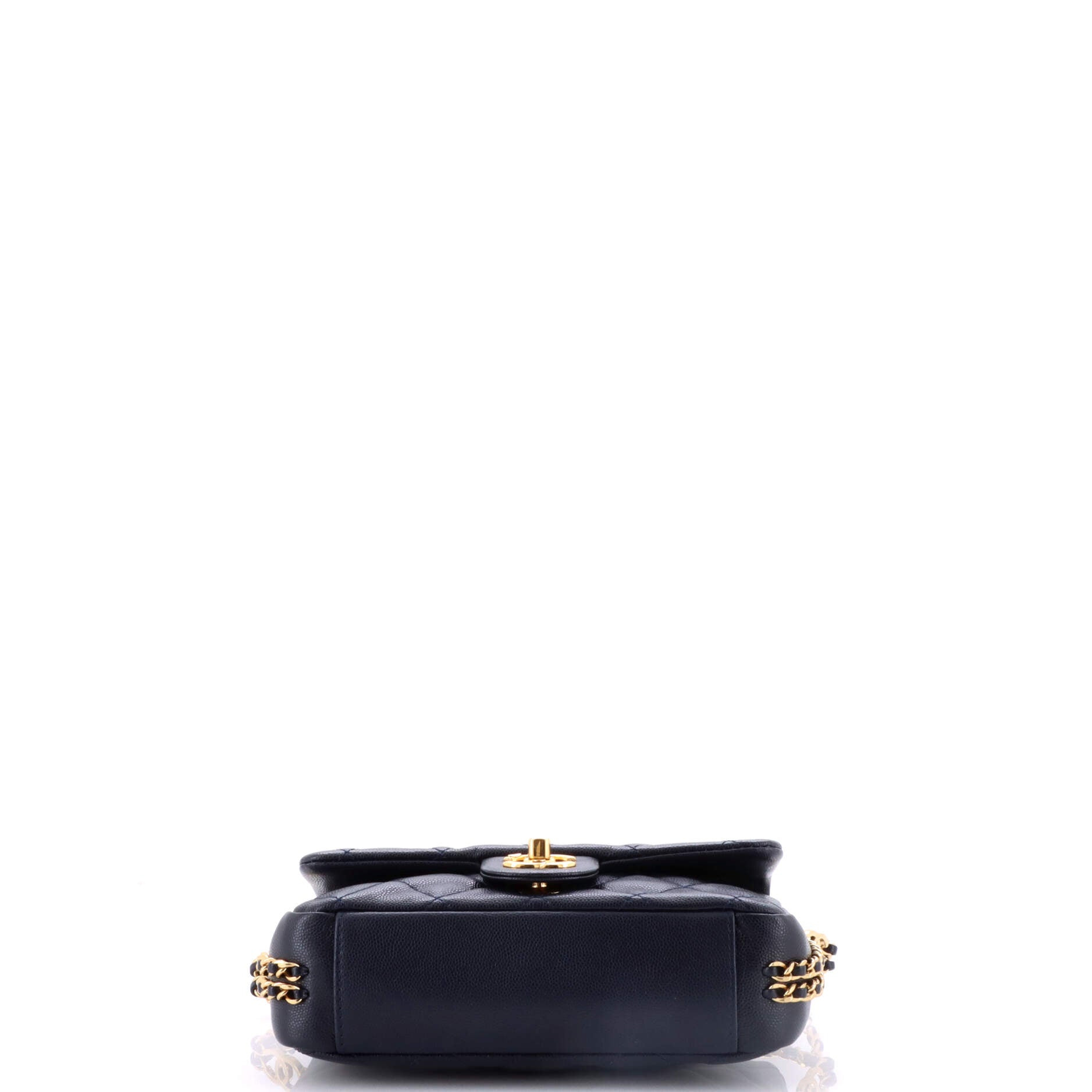 Coco You Chain Flap Bag Quilted Caviar Mini