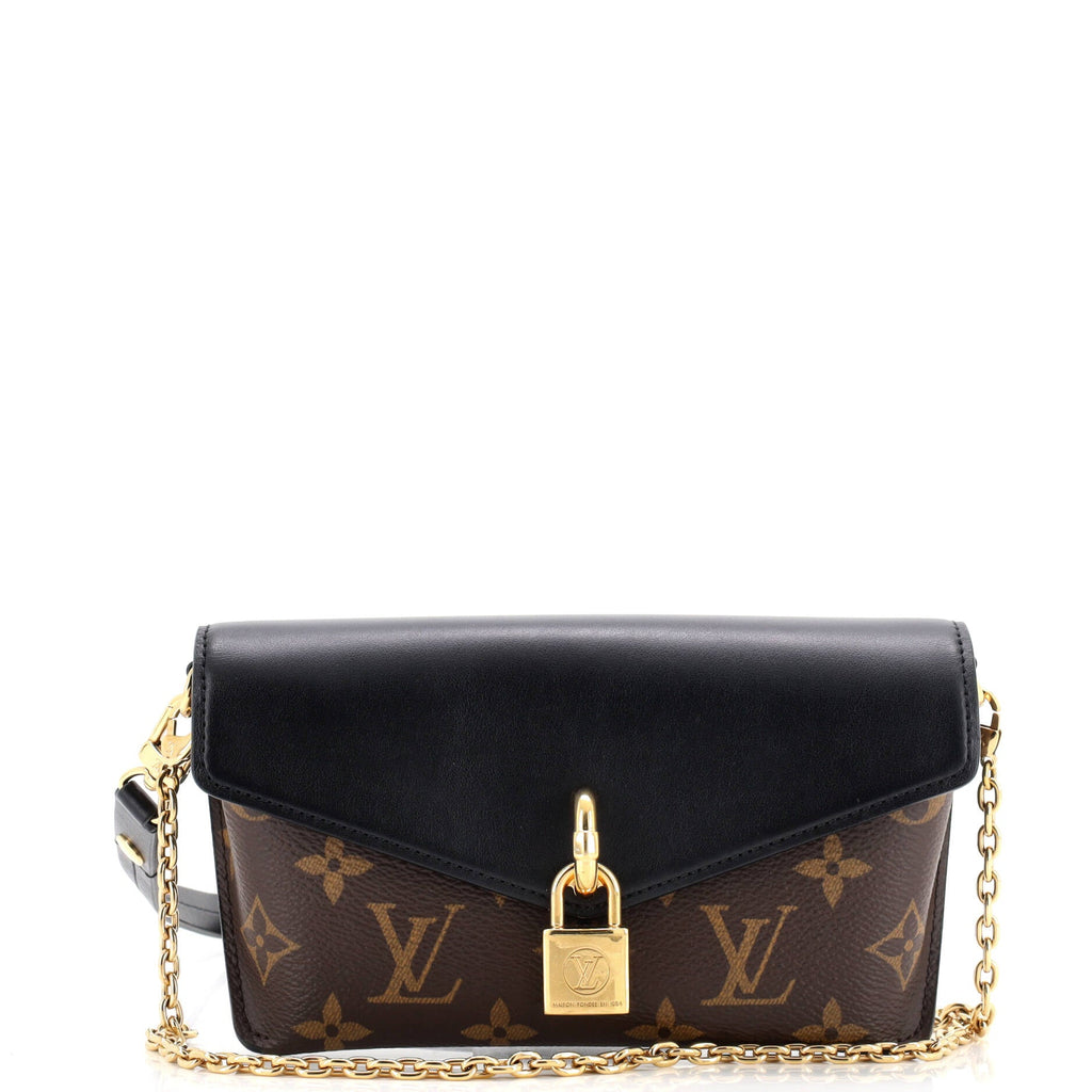 Padlock on Strap Handbag Monogram Canvas and Leather