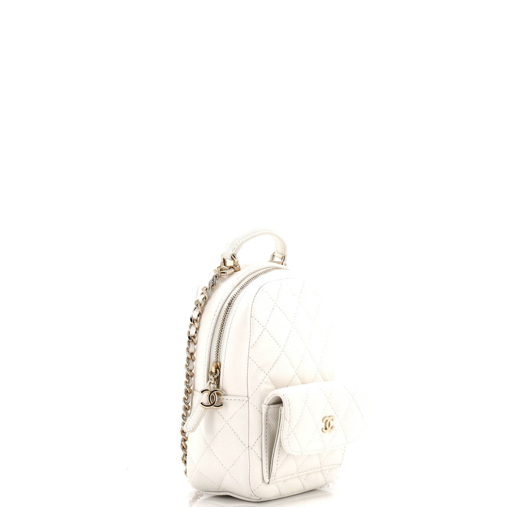 CC Day Backpack Quilted Caviar Mini