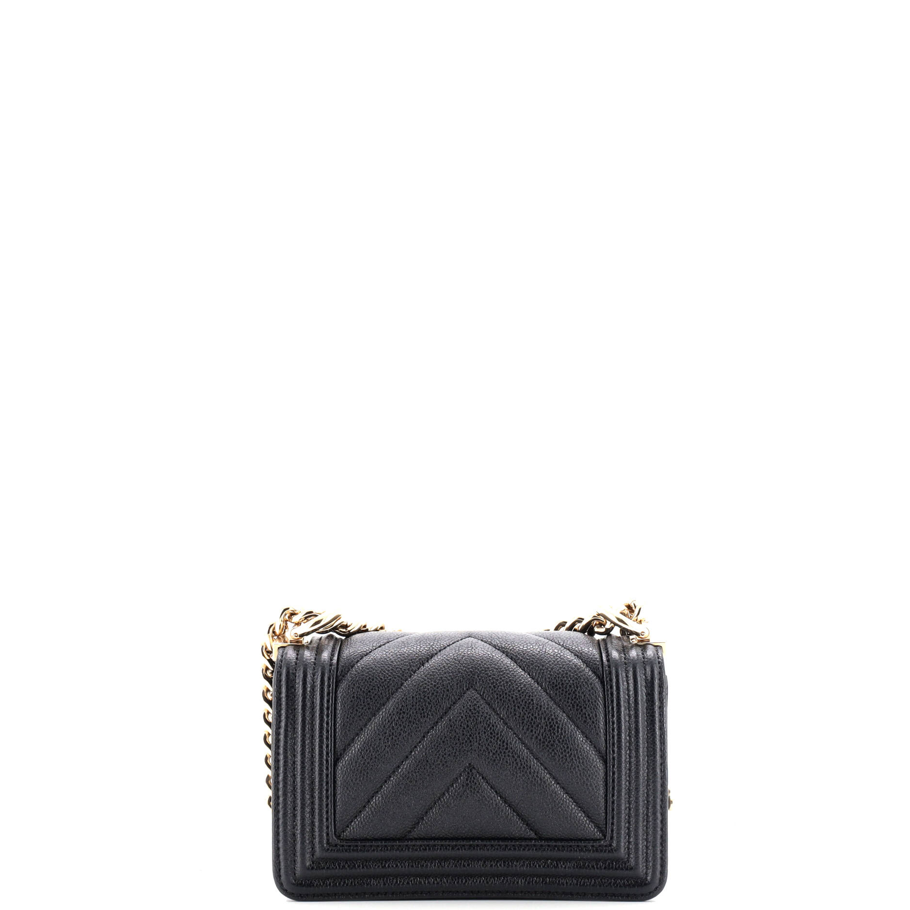 Boy Flap Bag Chevron Caviar Mini