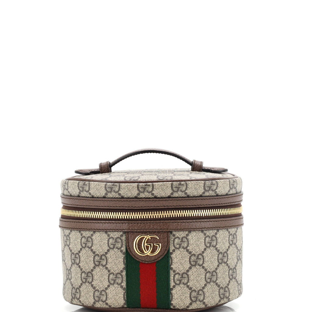 Ophidia Top Handle Cosmetic Case GG Coated Canvas Mini
