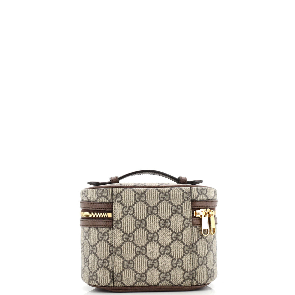 Ophidia Top Handle Cosmetic Case GG Coated Canvas Mini