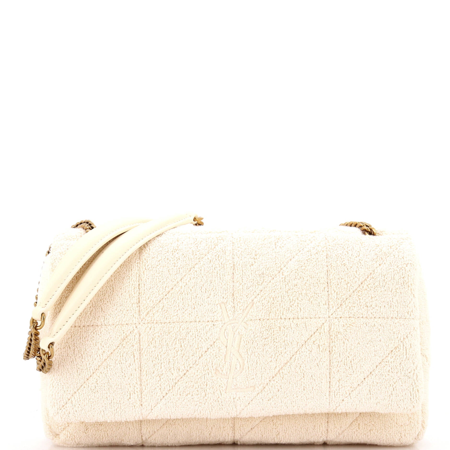 Jamie Baguette Shoulder Bag Quilted Terry Cloth Medium