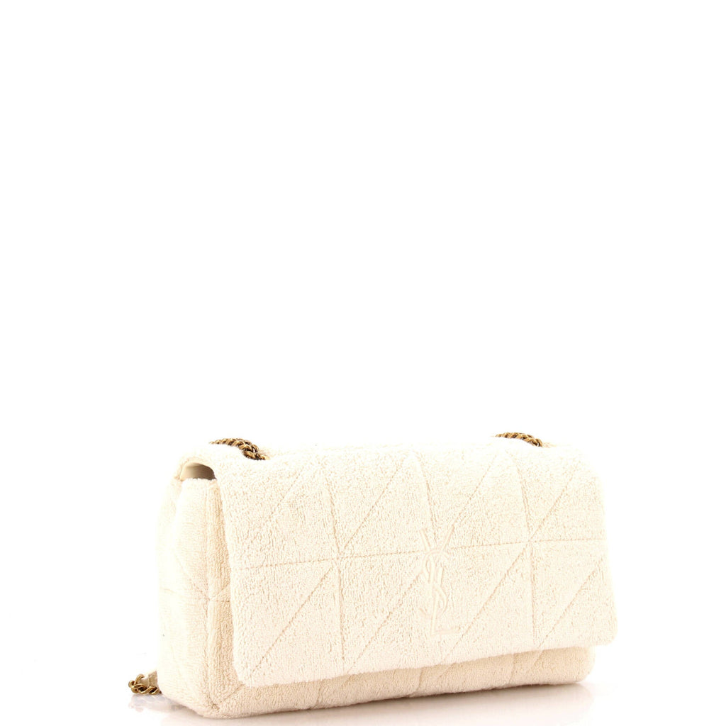 Jamie Baguette Shoulder Bag Quilted Terry Cloth Medium