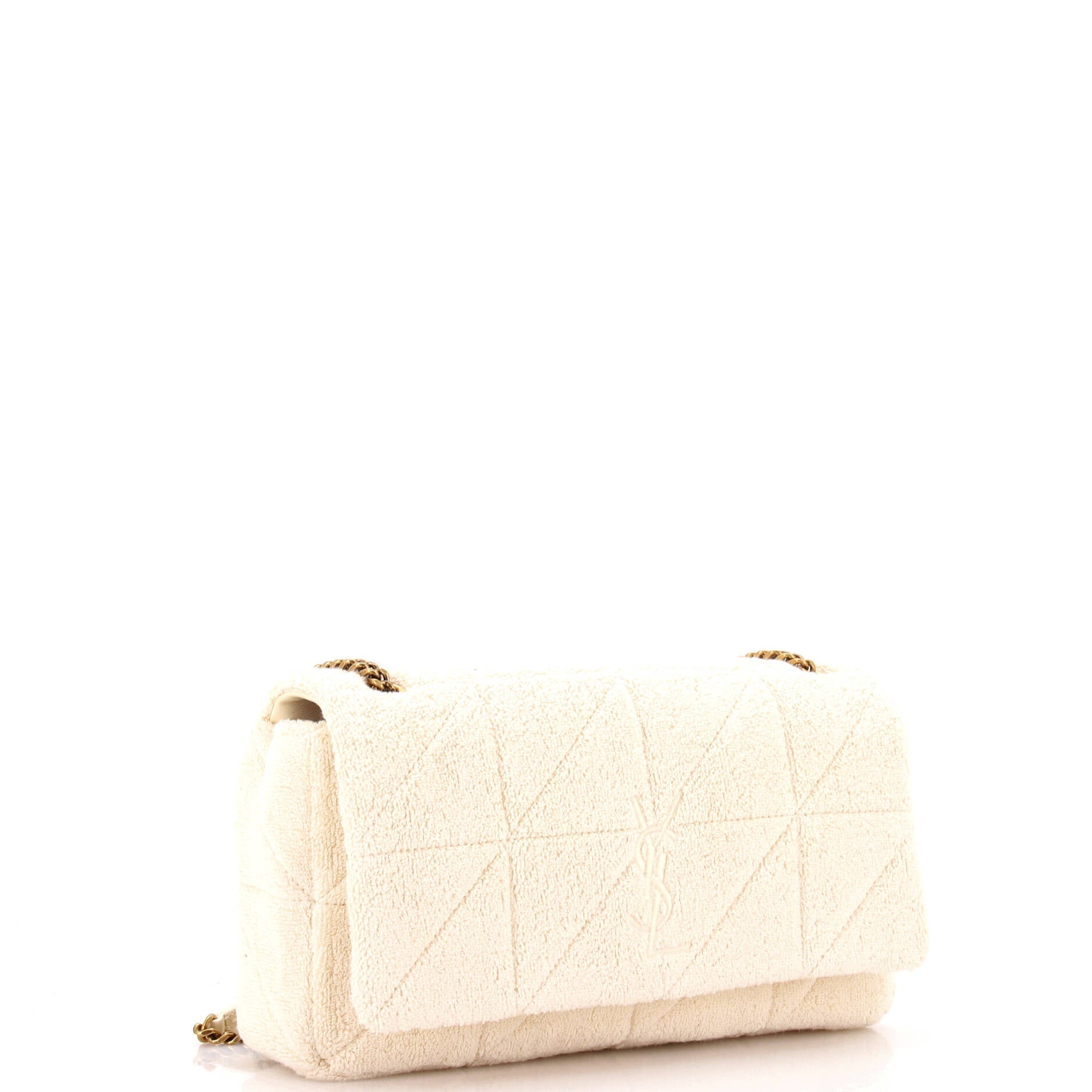 Jamie Baguette Shoulder Bag Quilted Terry Cloth Medium