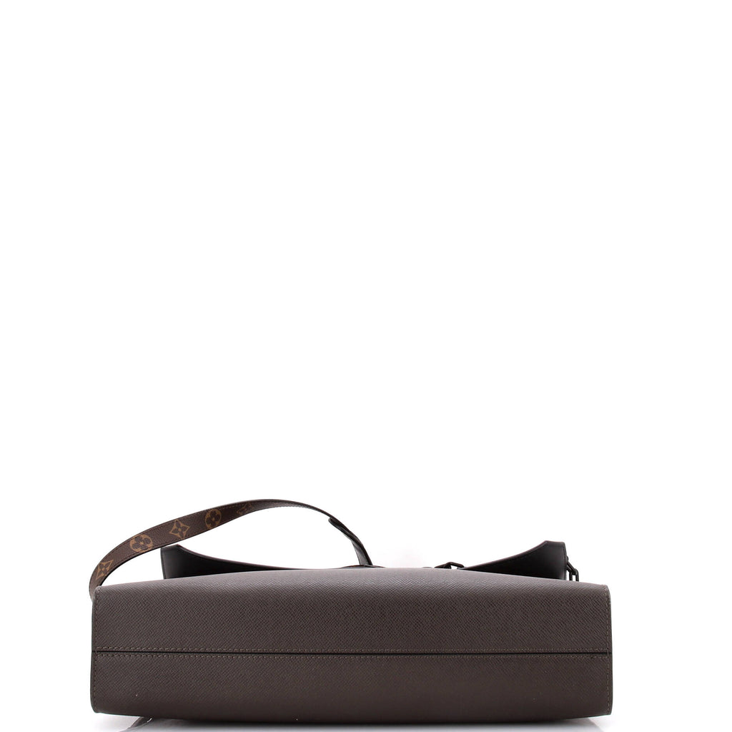 Robusto Briefcase Monogram Canvas and Taiga Leather