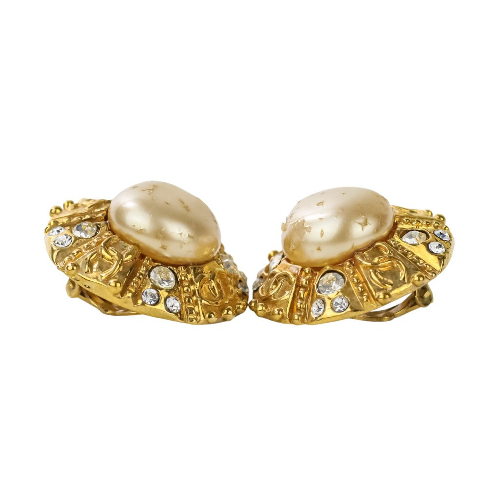 Chanel Vintage Faux Pearl Earrings