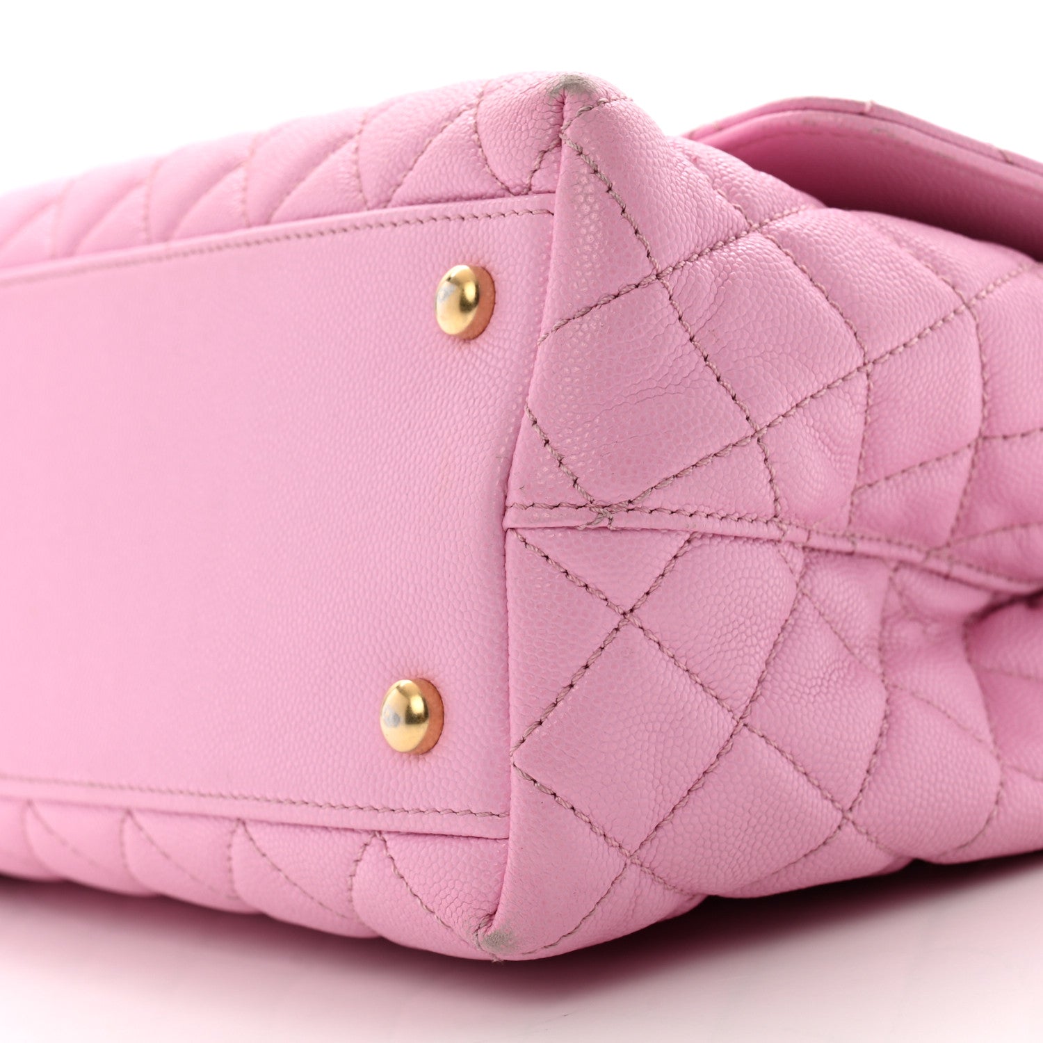 Caviar Quilted Small Coco Chain Handle Flap Lilac