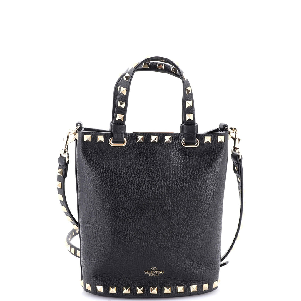 Rockstud Bucket Crossbody Bag Leather Mini
