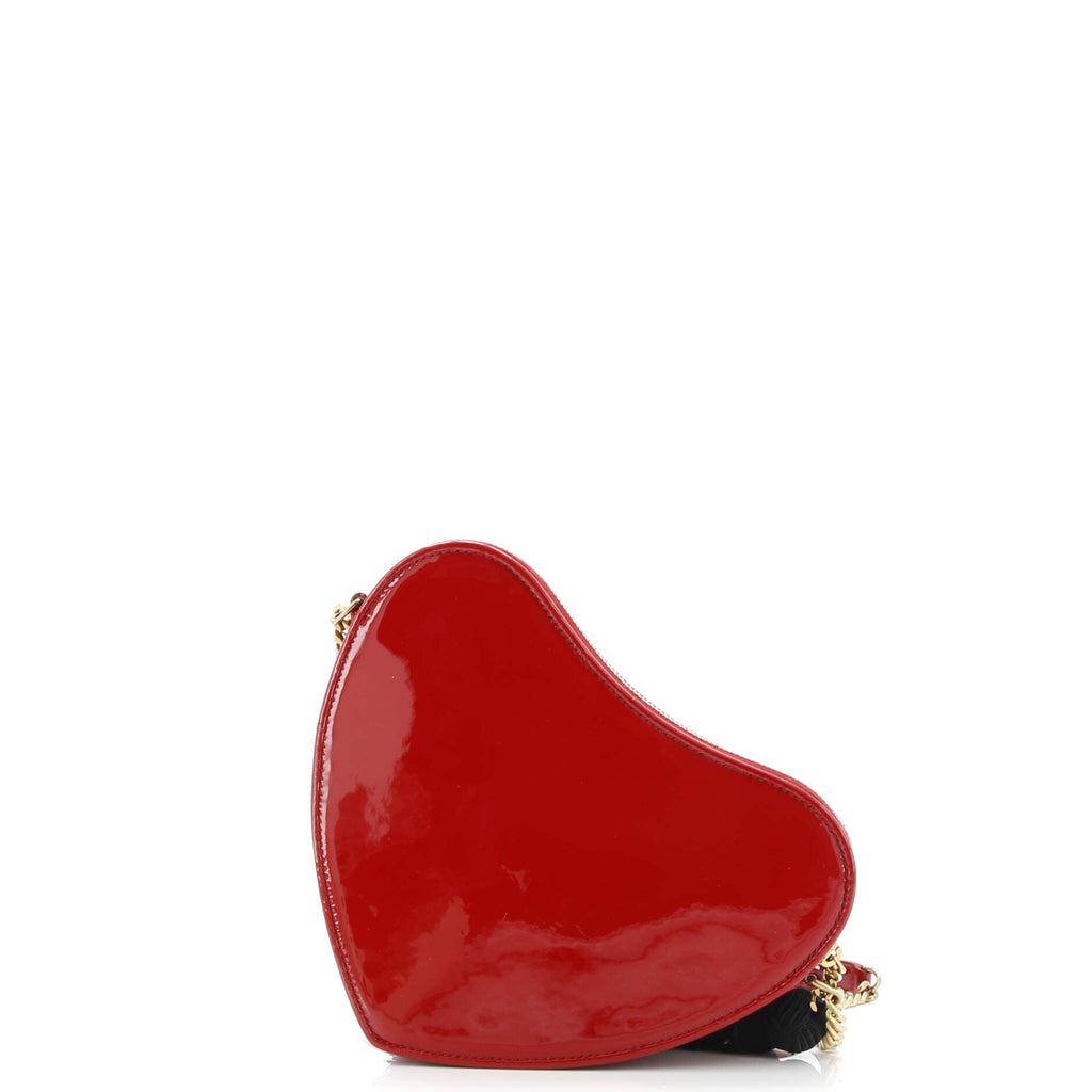 Love Heart Tassel Chain Bag Patent Small