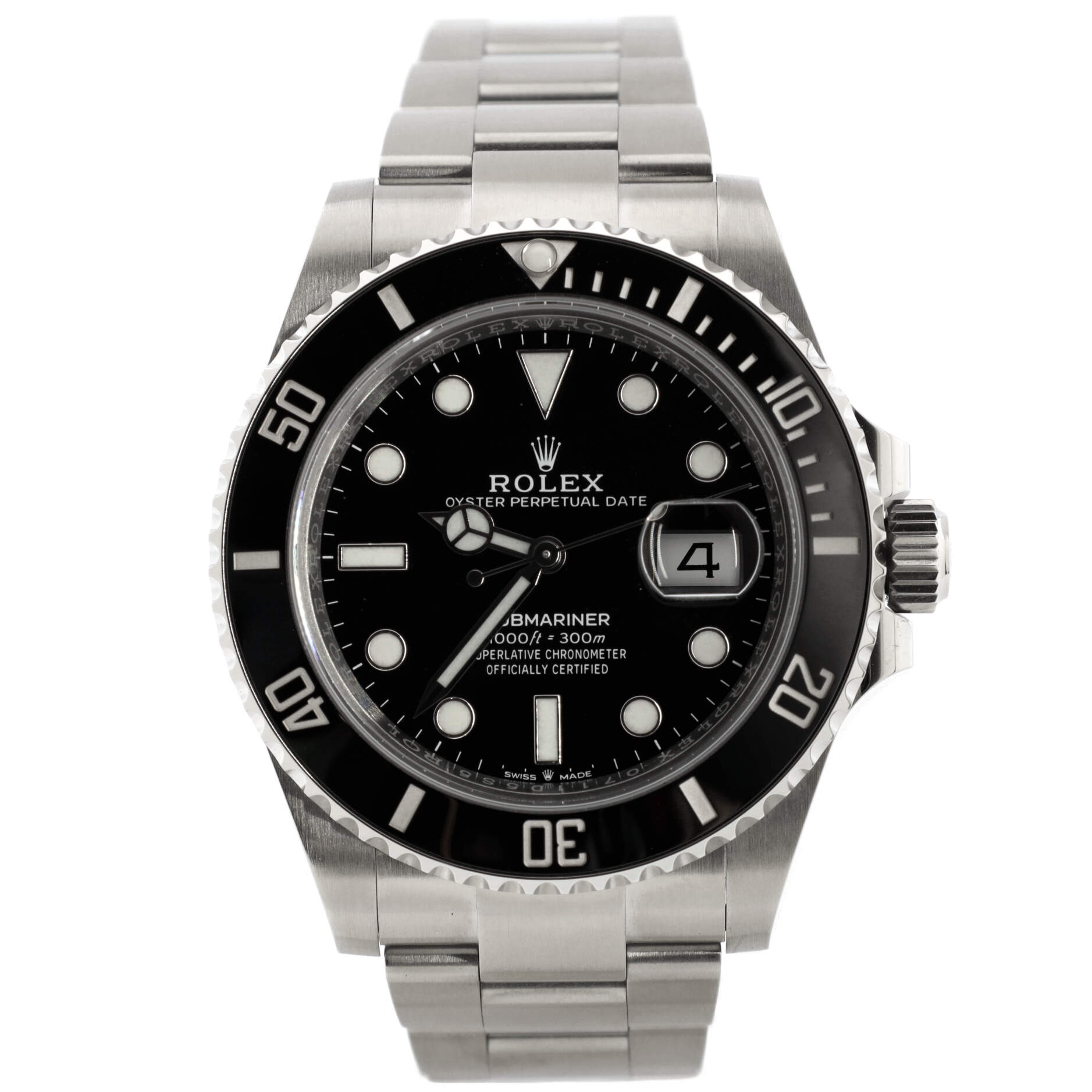 Oyster Perpetual Submariner Date Automatic Watch Stainless Steel and Cerachrom 41