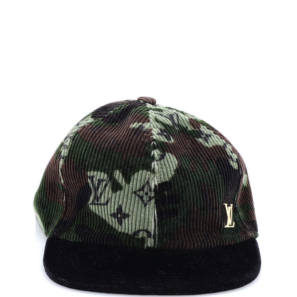Easy Fit Baseball Cap Camouflage Monogram Corduroy
