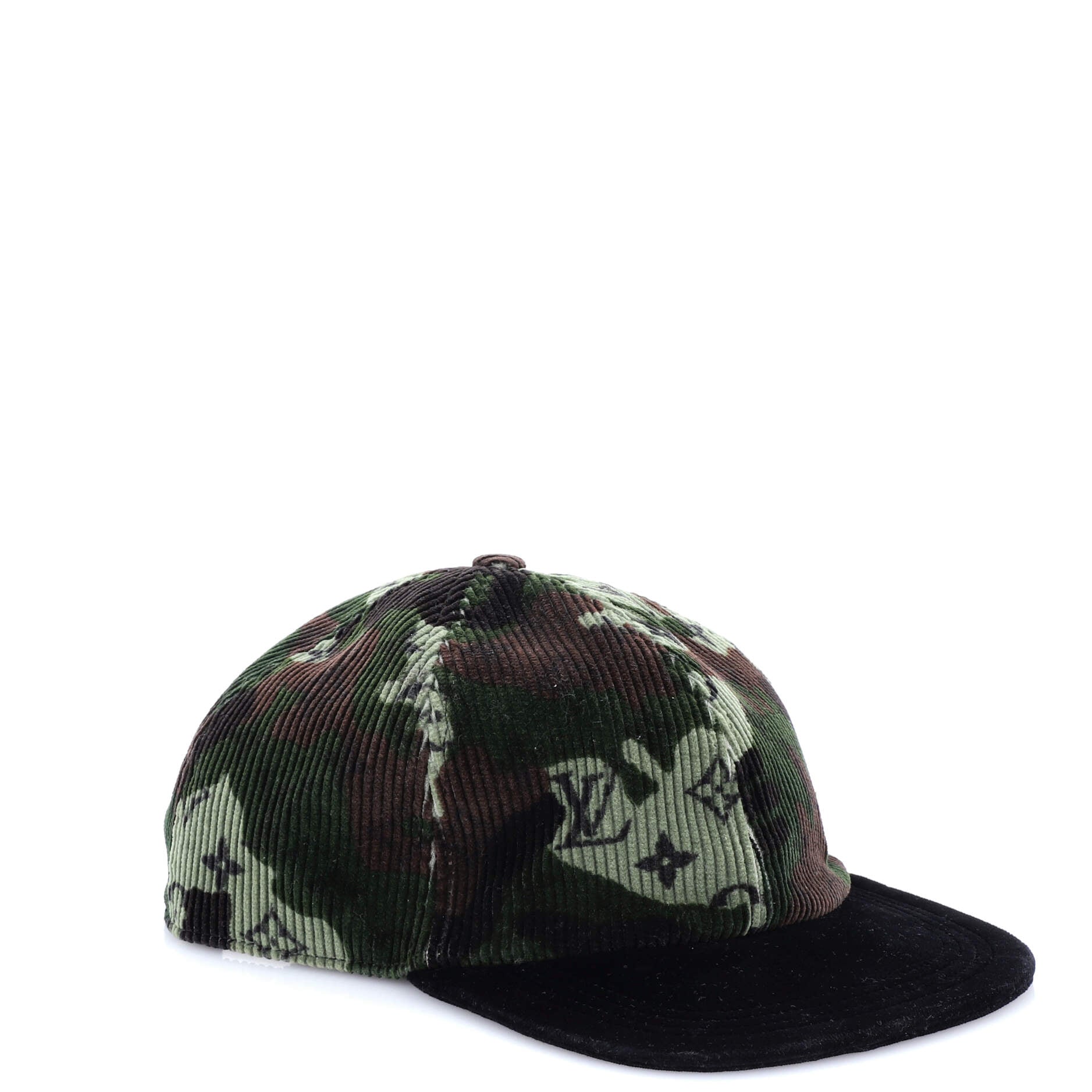 Easy Fit Baseball Cap Camouflage Monogram Corduroy