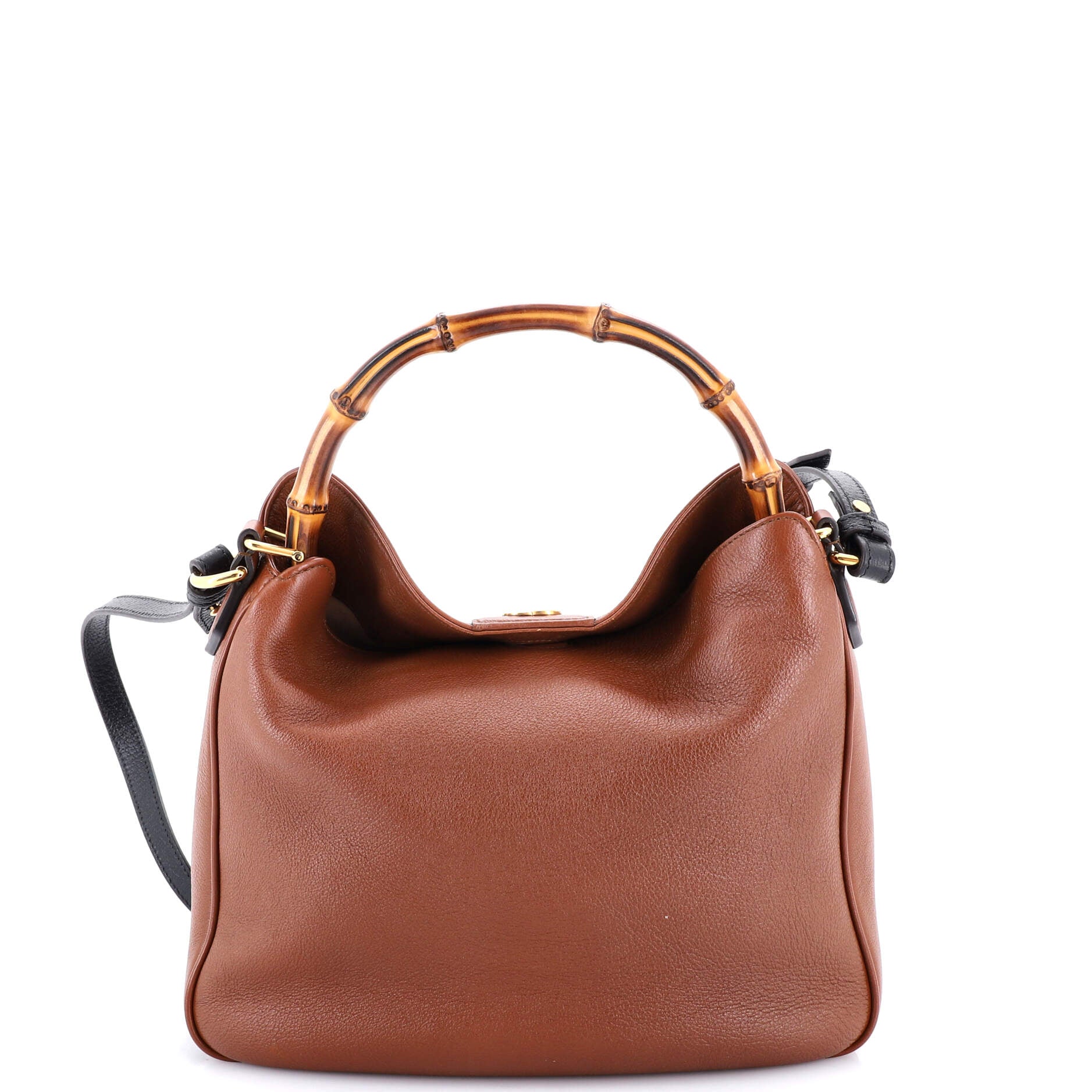 Diana NM Bamboo Shoulder Bag Leather Medium