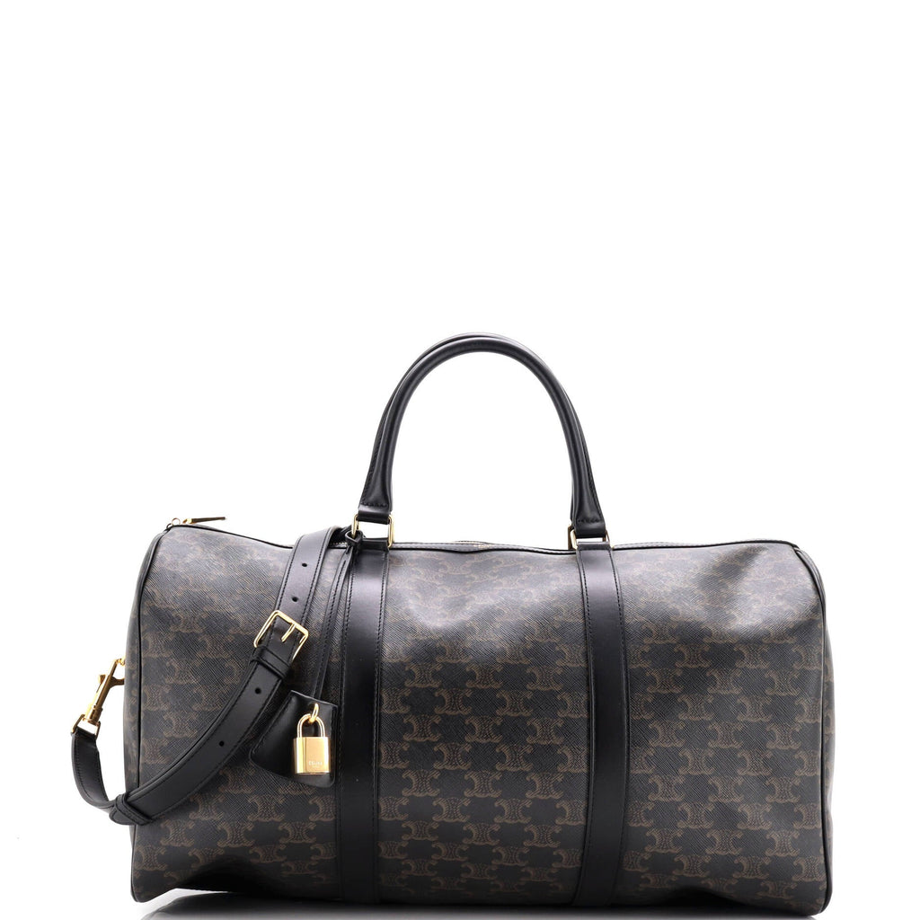 Travel Duffle Bag Triomphe Coated Canvas Medium