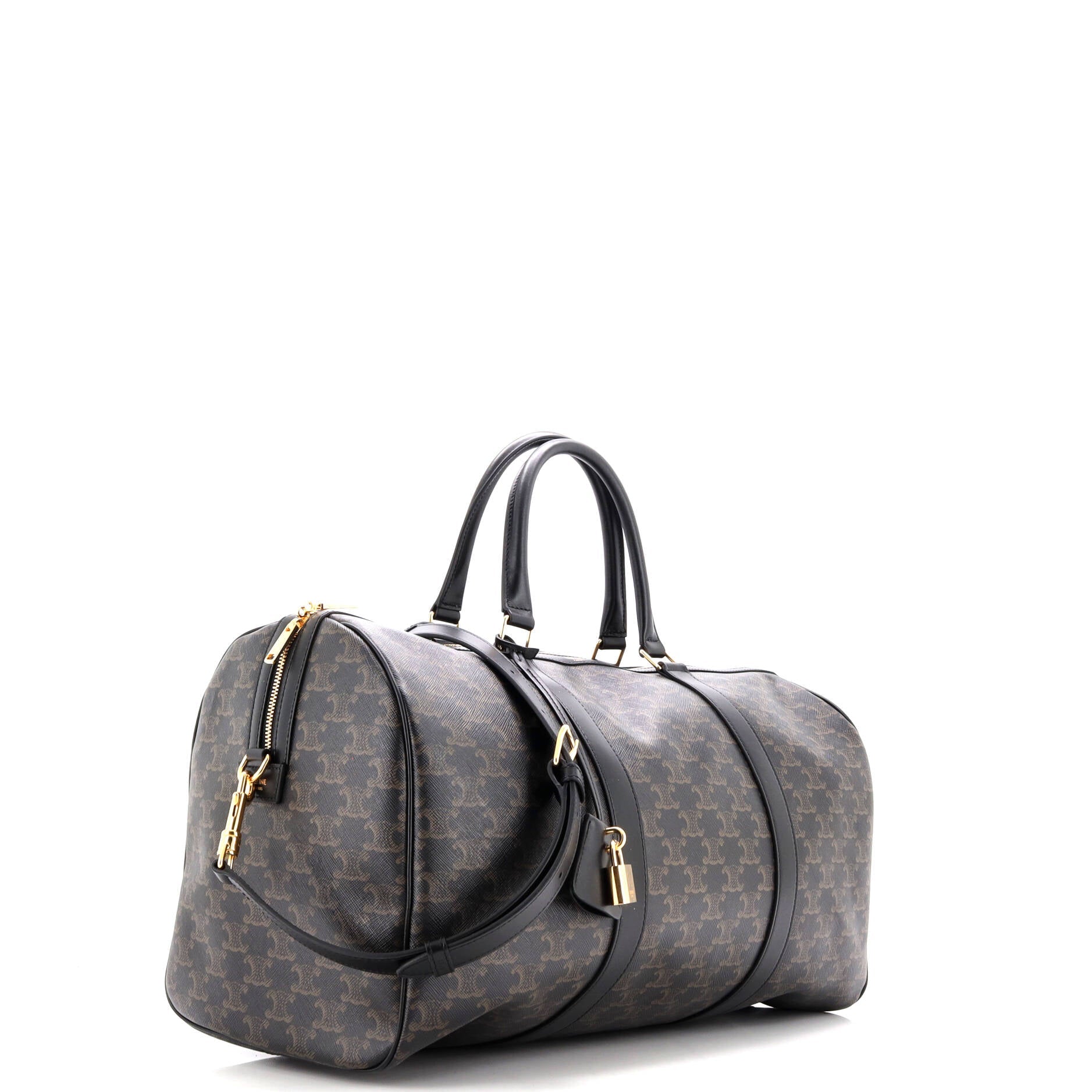 Travel Duffle Bag Triomphe Coated Canvas Medium