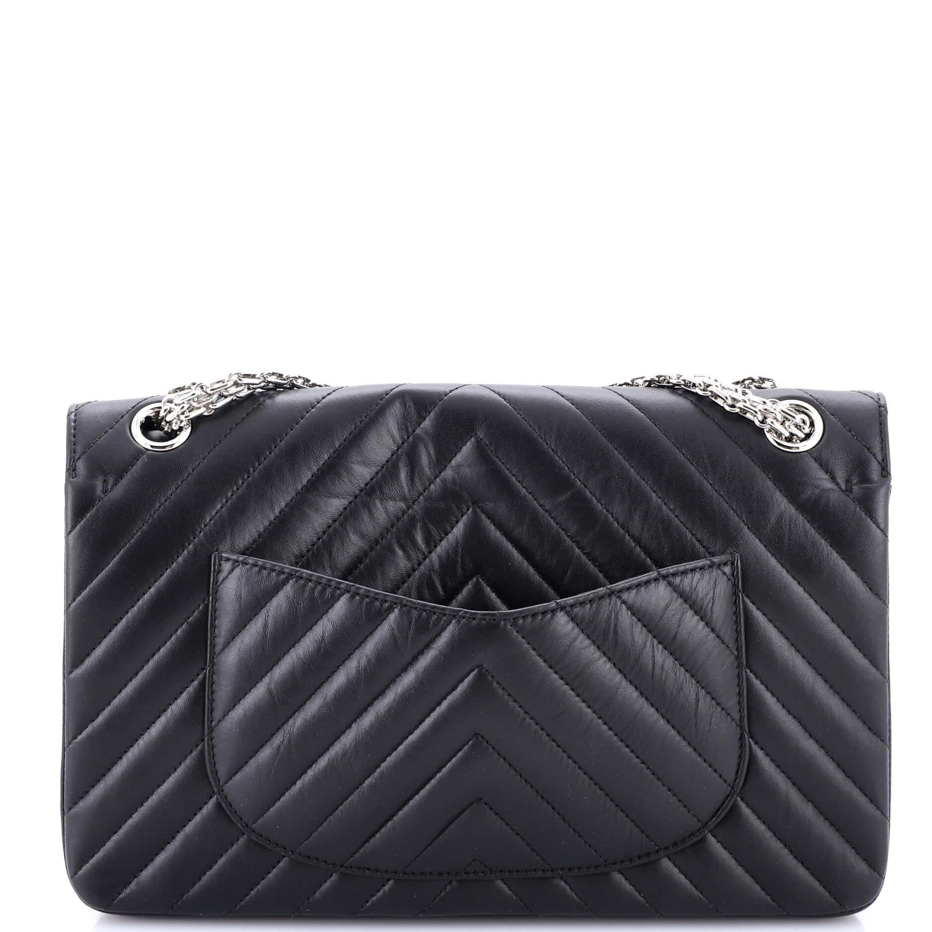 Reissue 2.55 Flap Bag Chevron Aged Calfskin 226