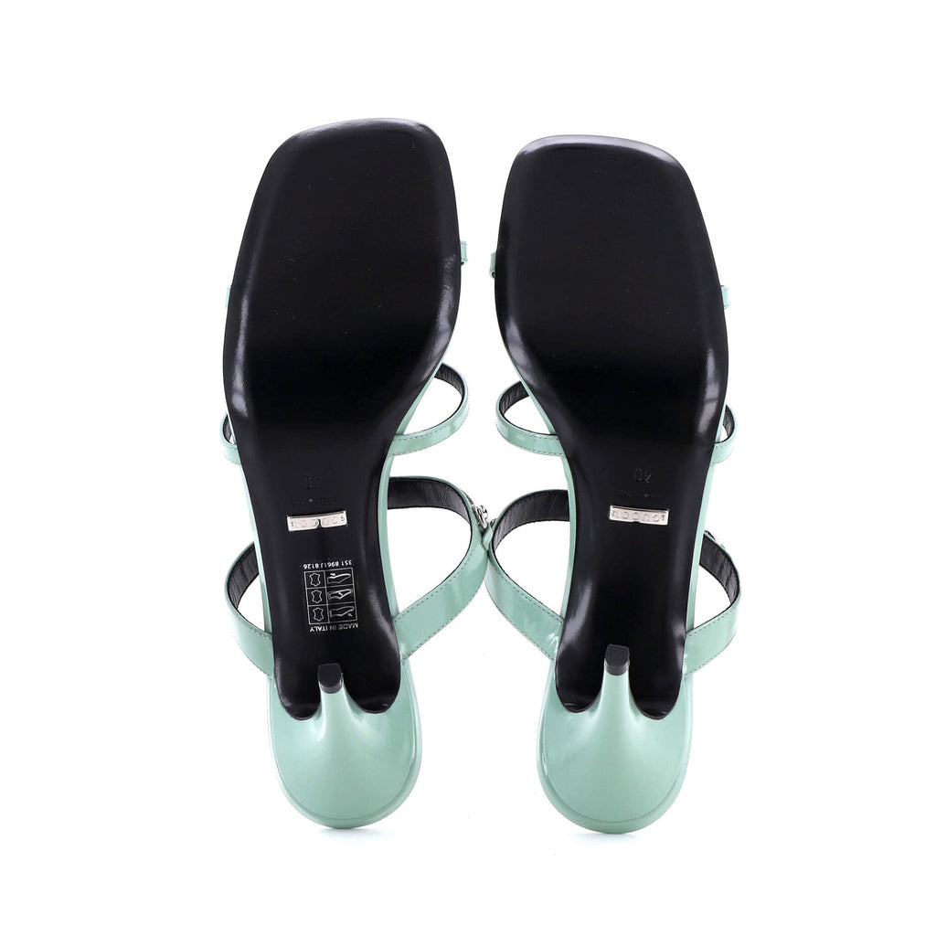 Women's Horsebit Cage Heeled Sandals Leather