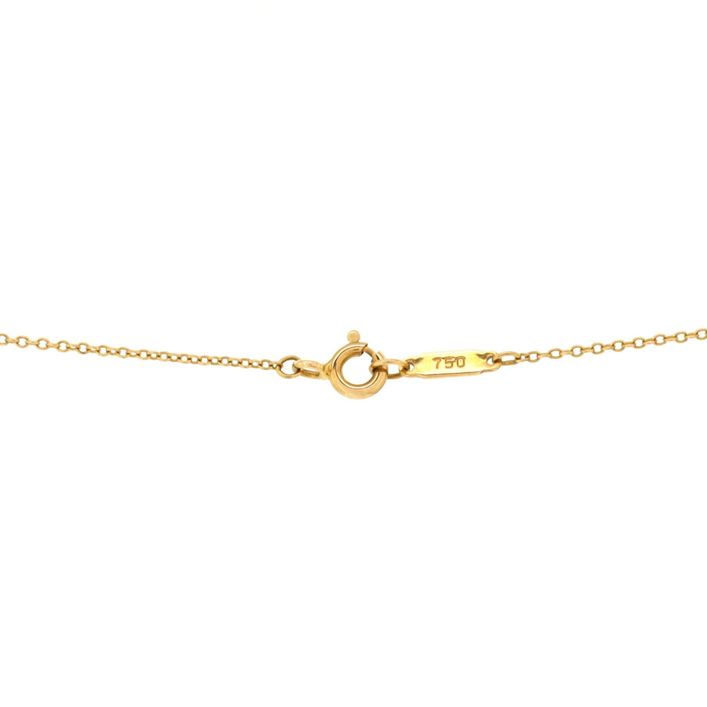 Etoile Heart 3 Diamond Pendant Necklace 18K Yellow Gold with Platinum and Diamonds