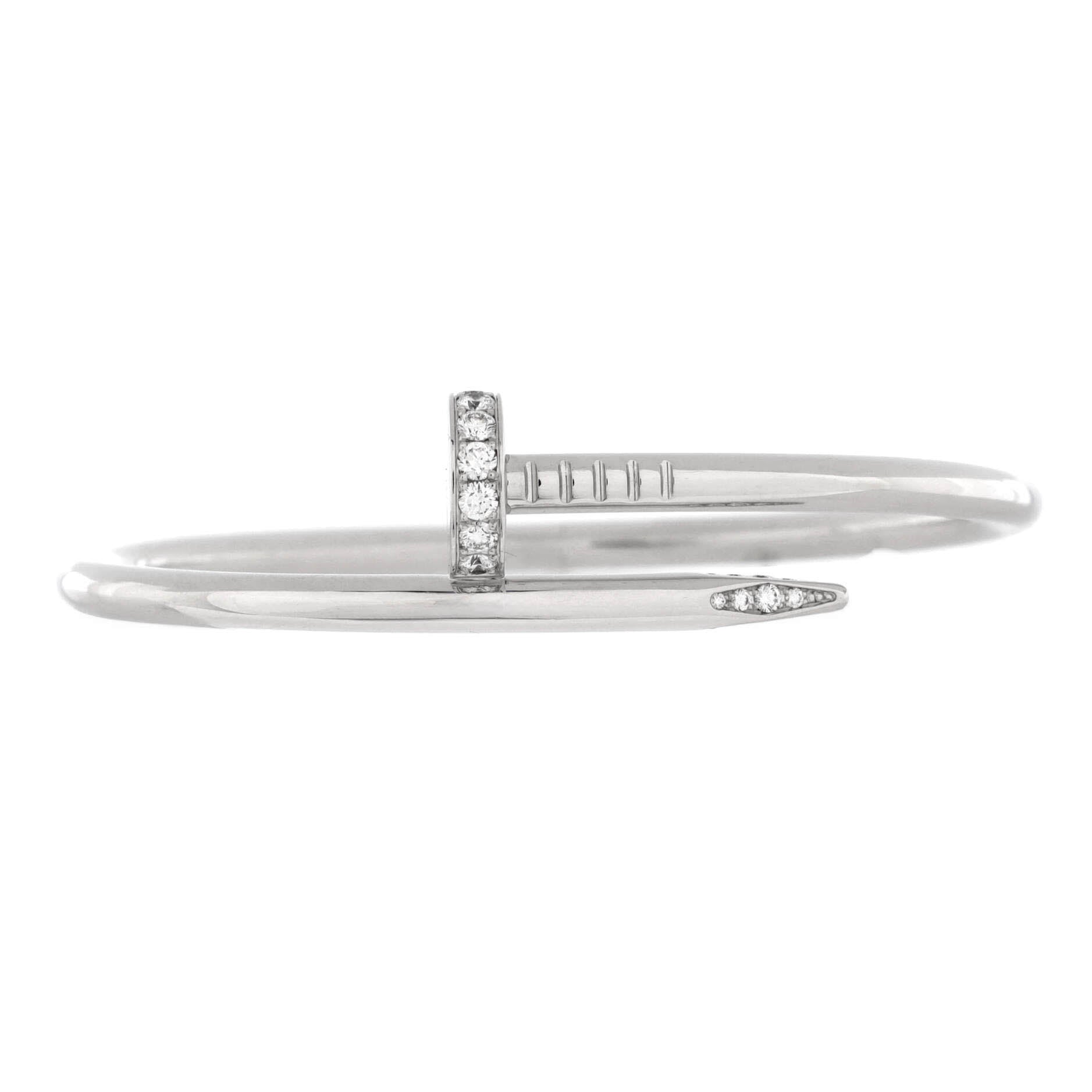 Juste un Clou Bracelet 18K White Gold with Diamonds Classic