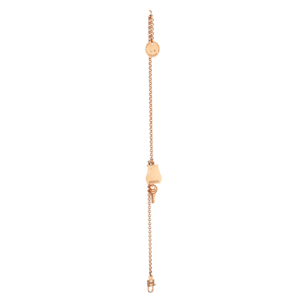 Kelly Clochette Chain Bracelet 18K Rose Gold Small