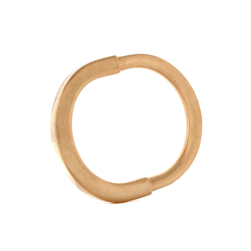 Lock Ring 18K Rose Gold with Diamonds