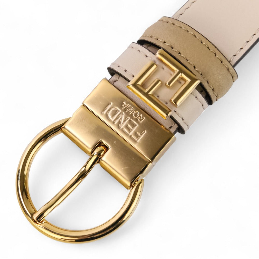 Fendi FF Leather Reversible Belt