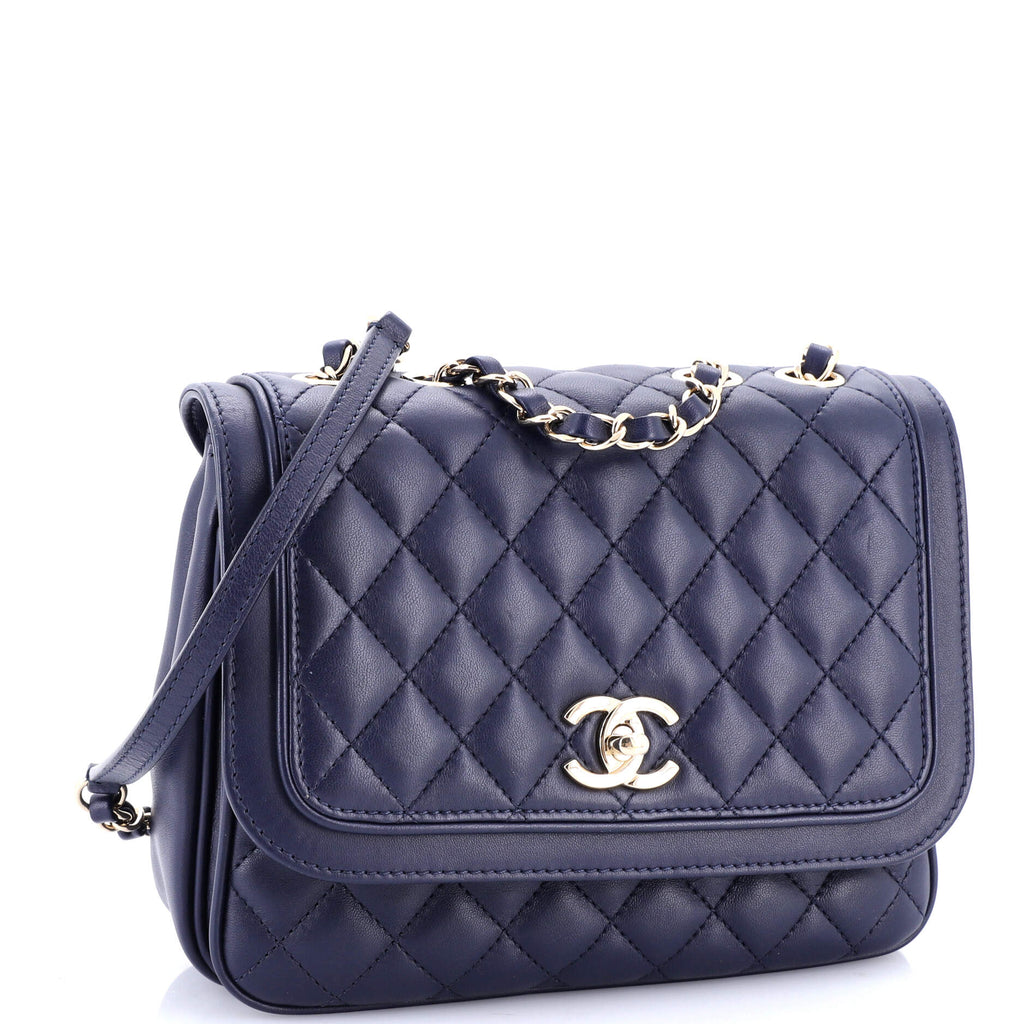 Lovely Day Square Flap Bag Quilted Lambskin Medium