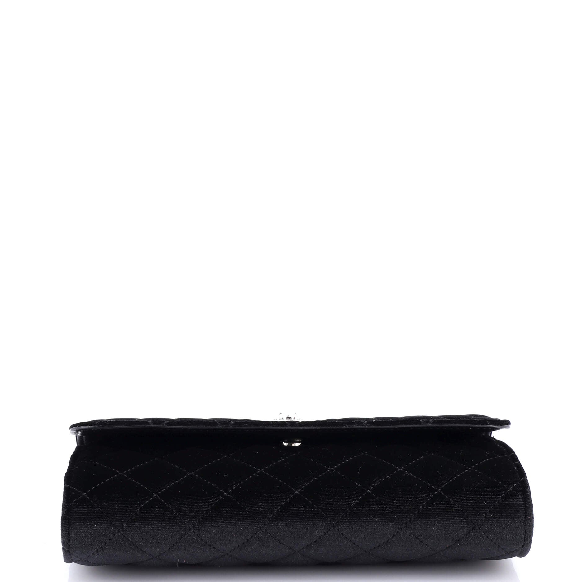 La Medusa Chain Clutch Quilted Velvet