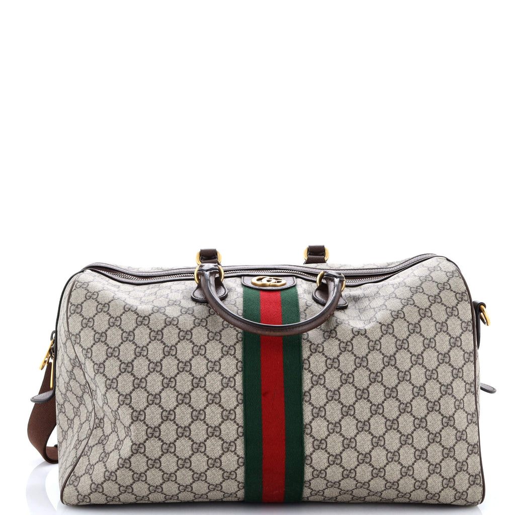 Ophidia Carry On Duffle Bag GG Coated Canvas Medium