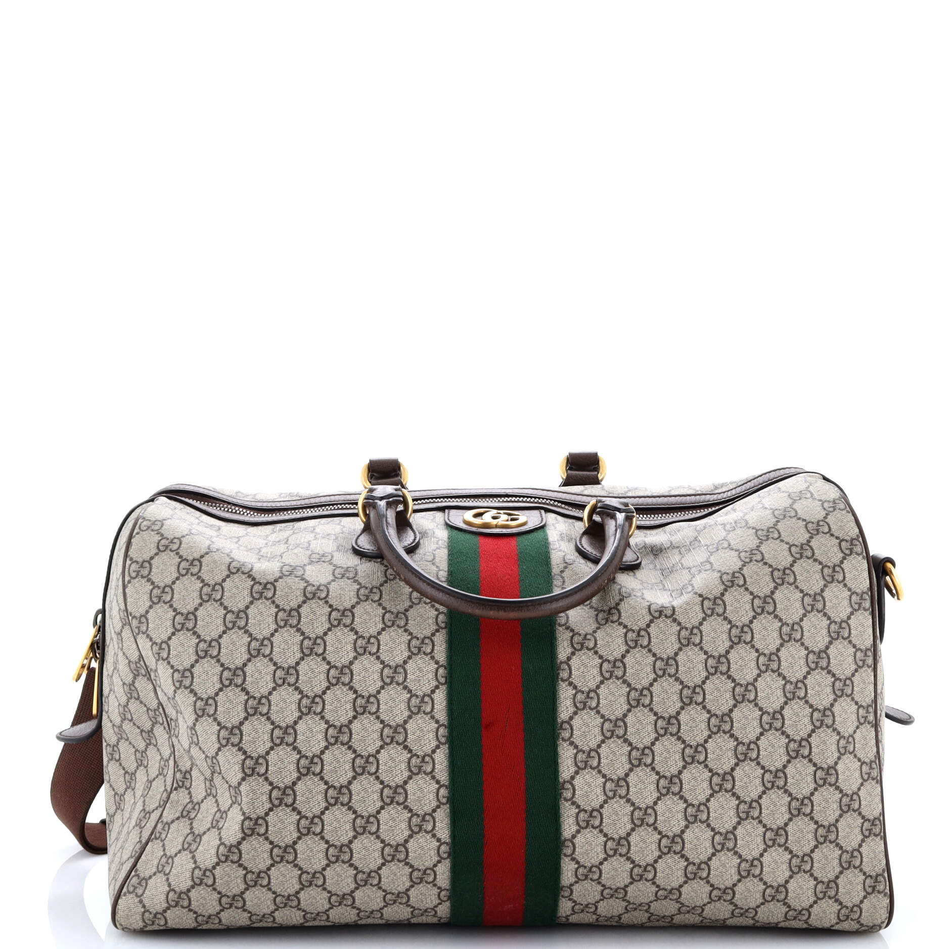 Ophidia Carry On Duffle Bag GG Coated Canvas Medium