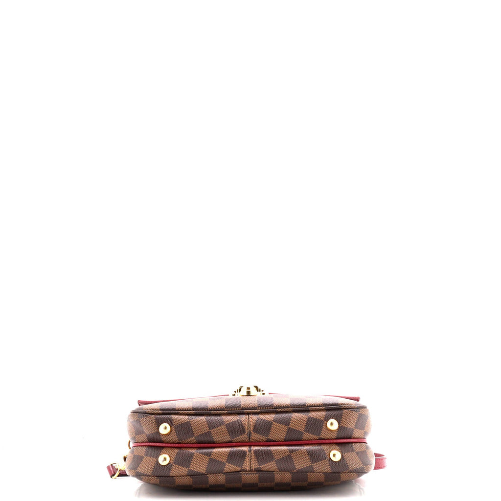 Clapton Handbag Damier and Leather PM