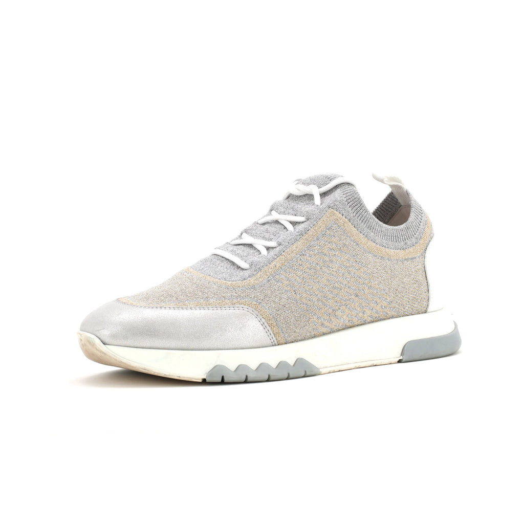 Women's Addict Sneakers Knit Fabric with Leather