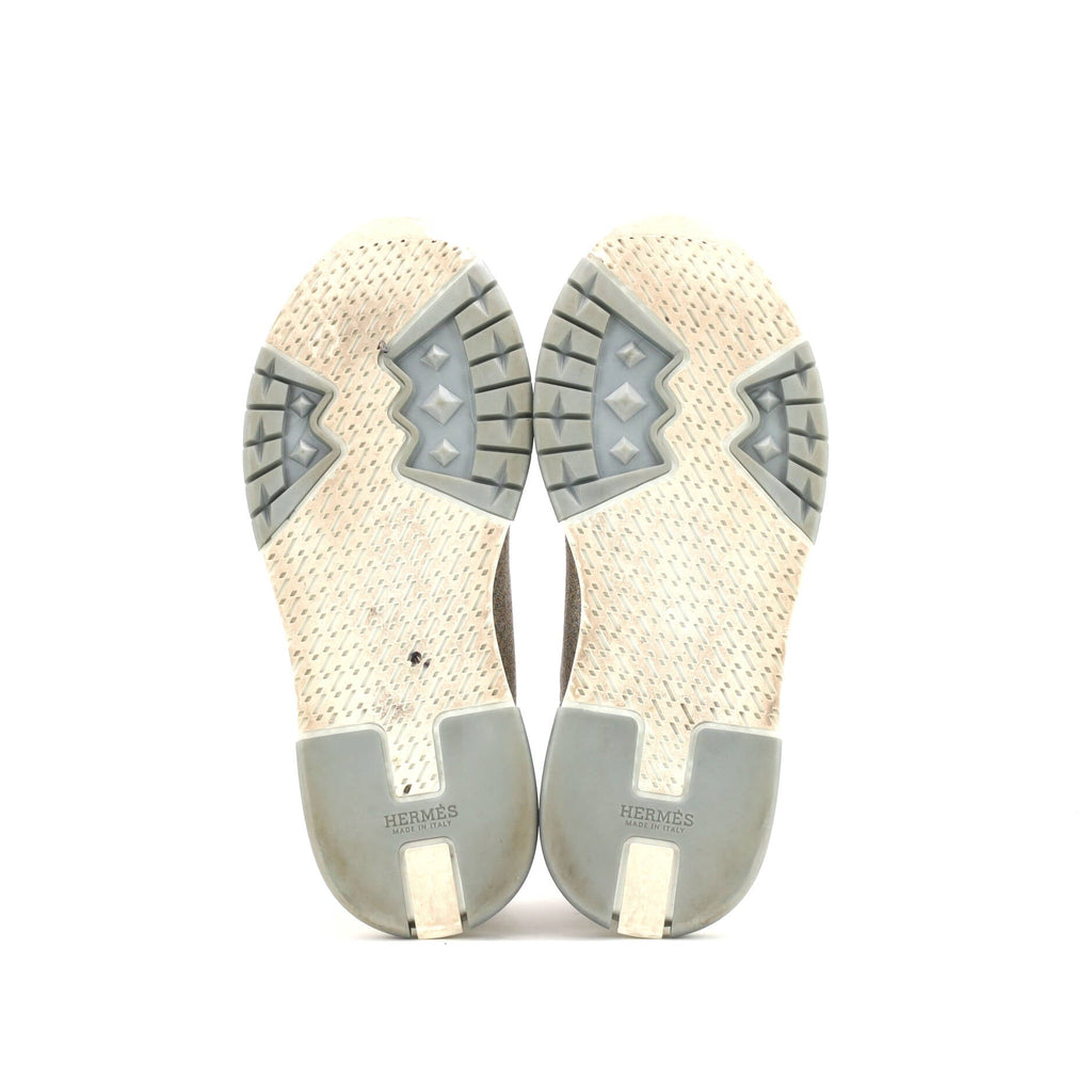 Women's Addict Sneakers Knit Fabric with Leather