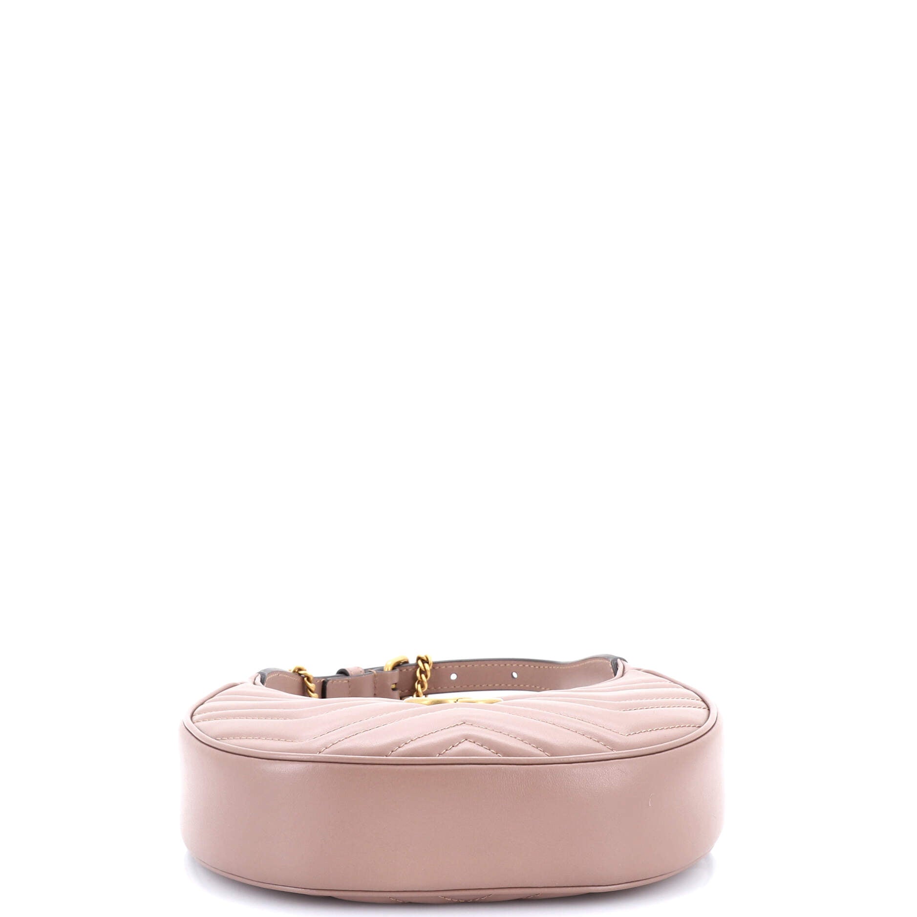 GG Marmont Half Moon Hobo Matelasse Leather Mini