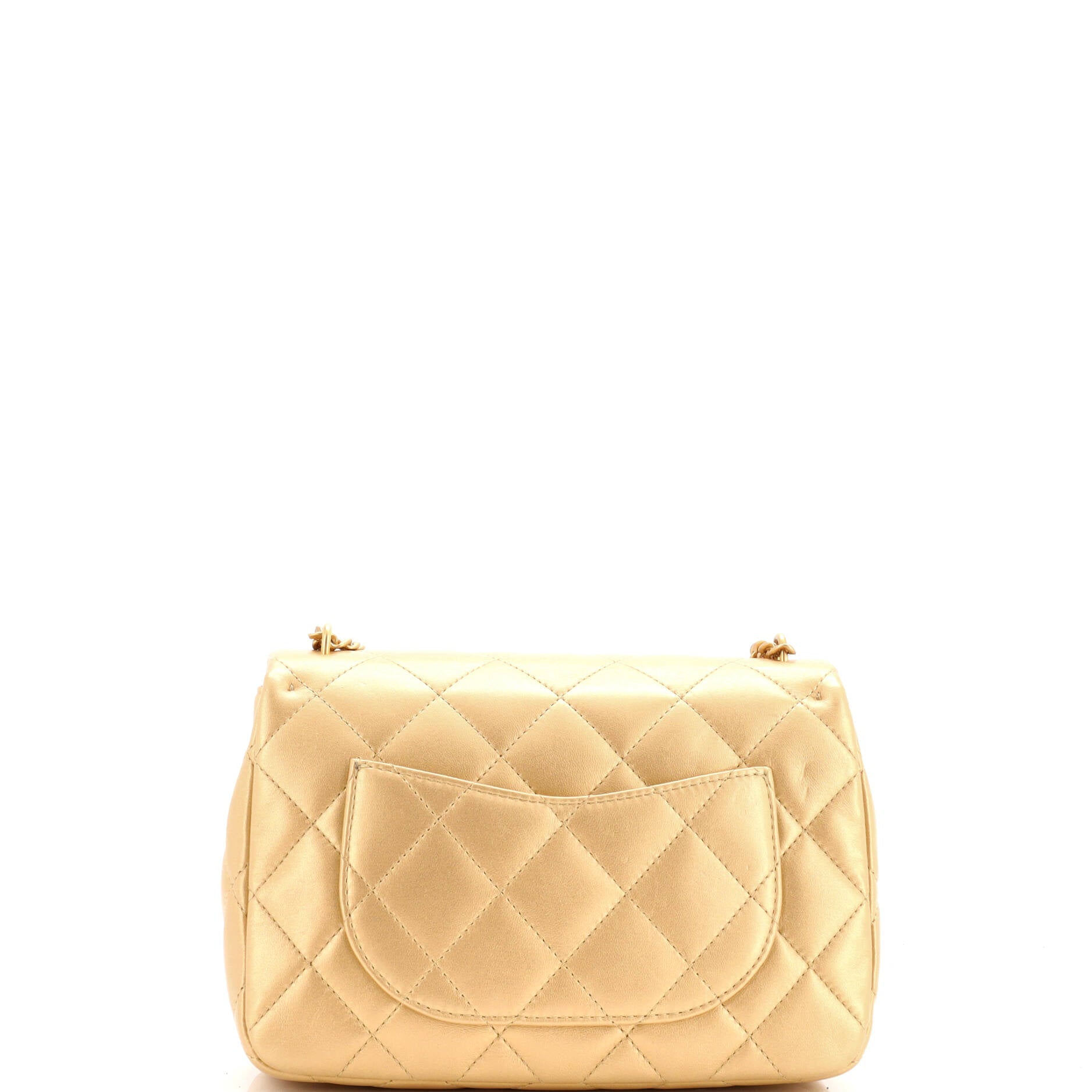 Sweet Heart Chain Flap Bag Quilted Lambskin Medium