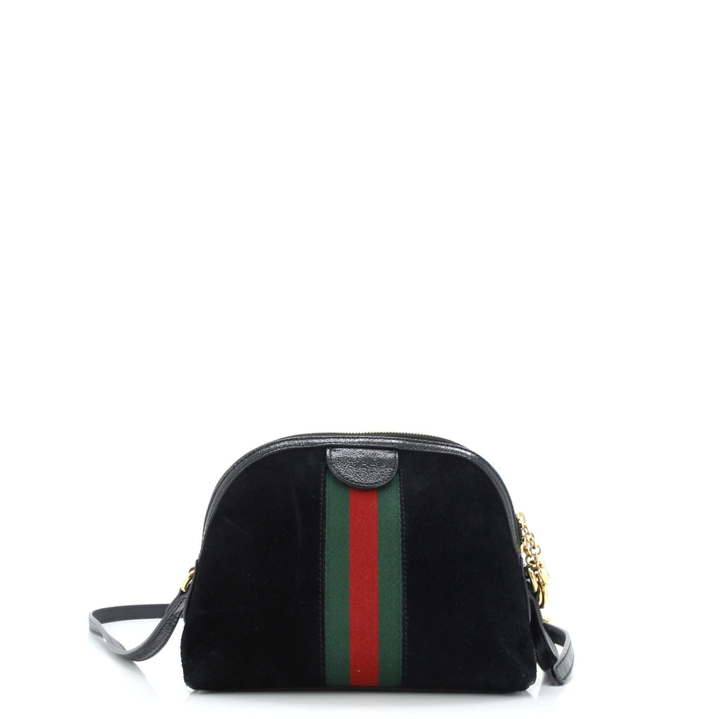Ophidia Dome Shoulder Bag Suede Small