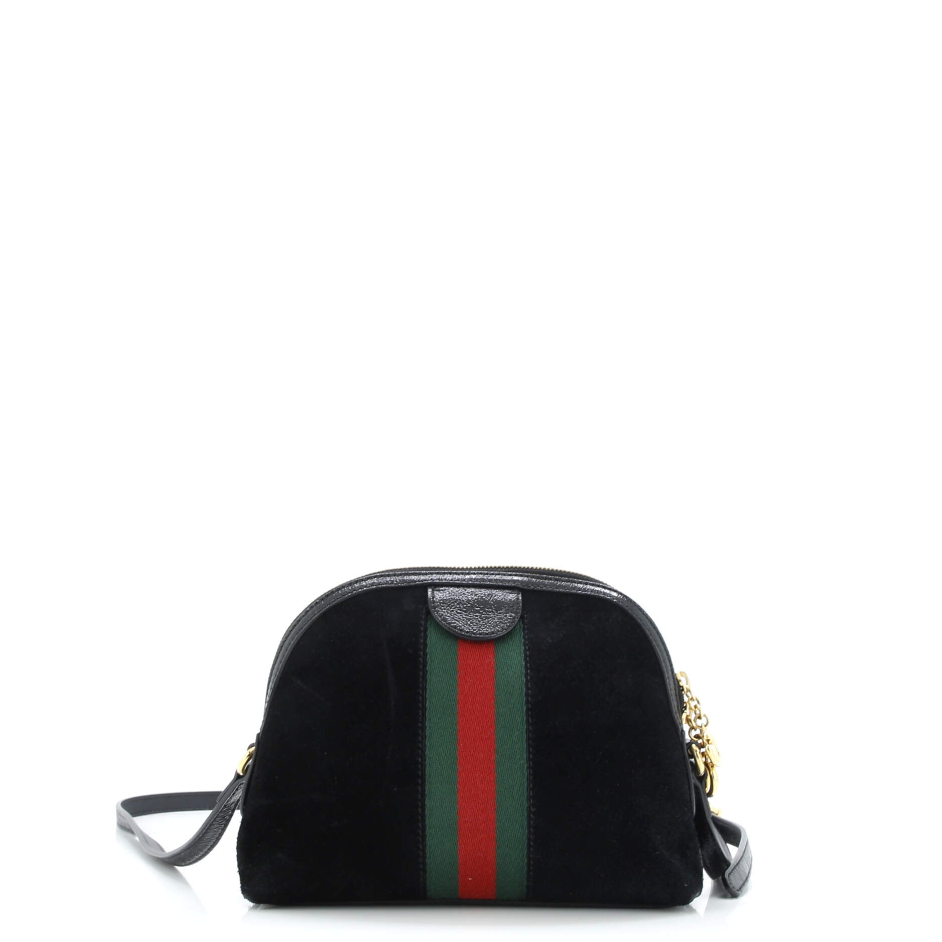 Ophidia Dome Shoulder Bag Suede Small